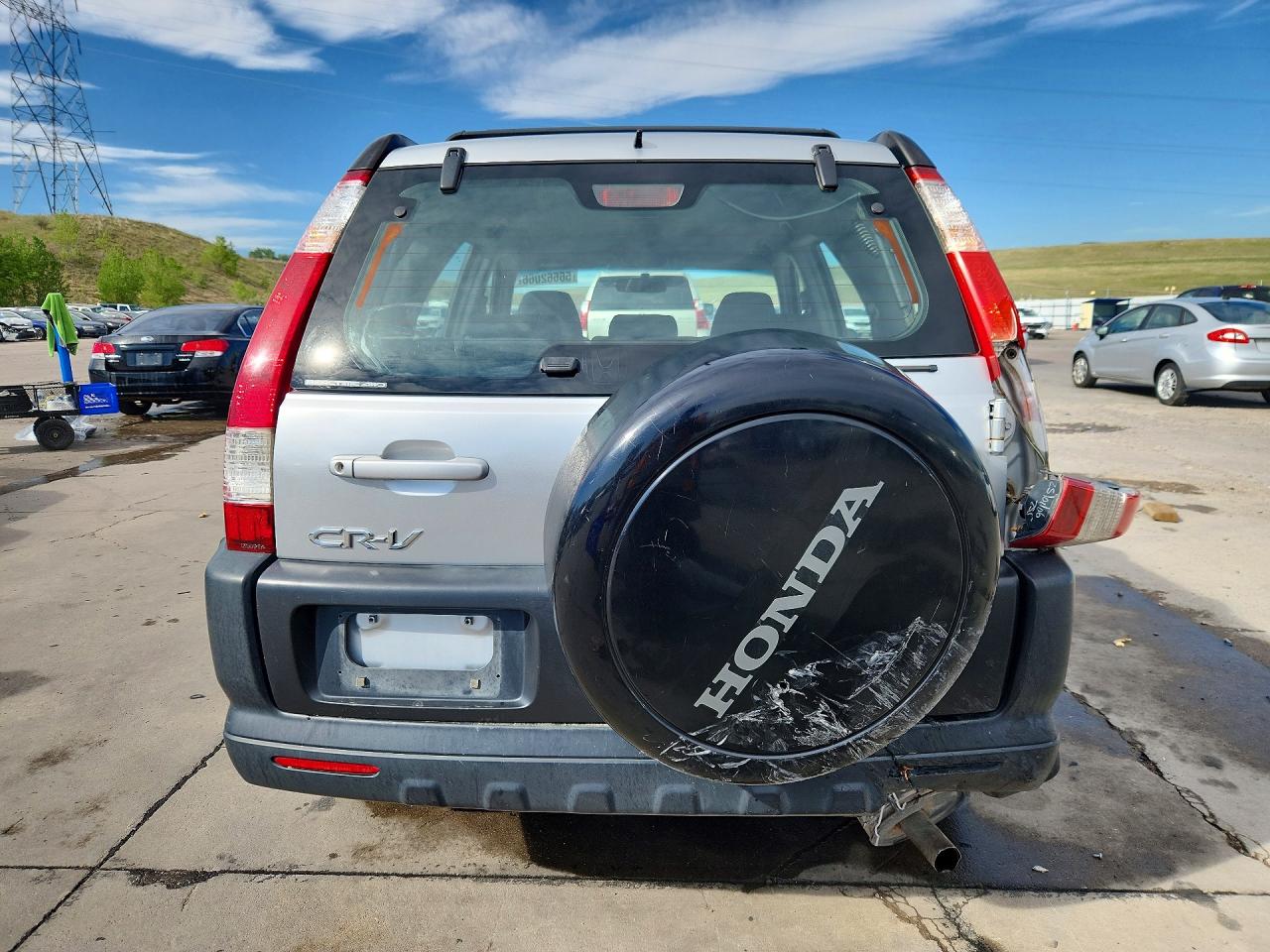 2006 Honda Cr-v Lx Silver vin: SHSRD78586U425411