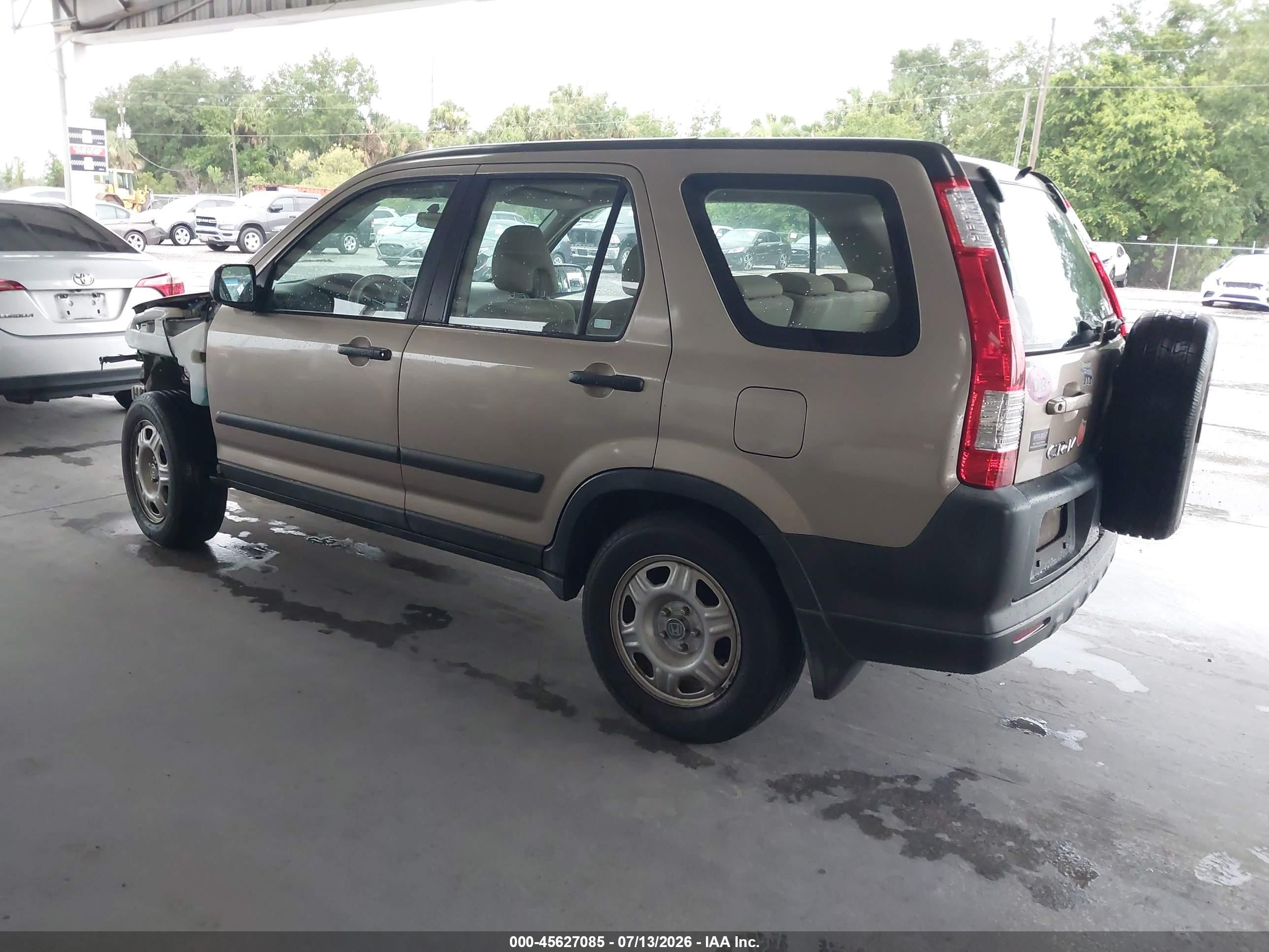 2006 Honda Cr-v Lx Beige vin: SHSRD78586U435260
