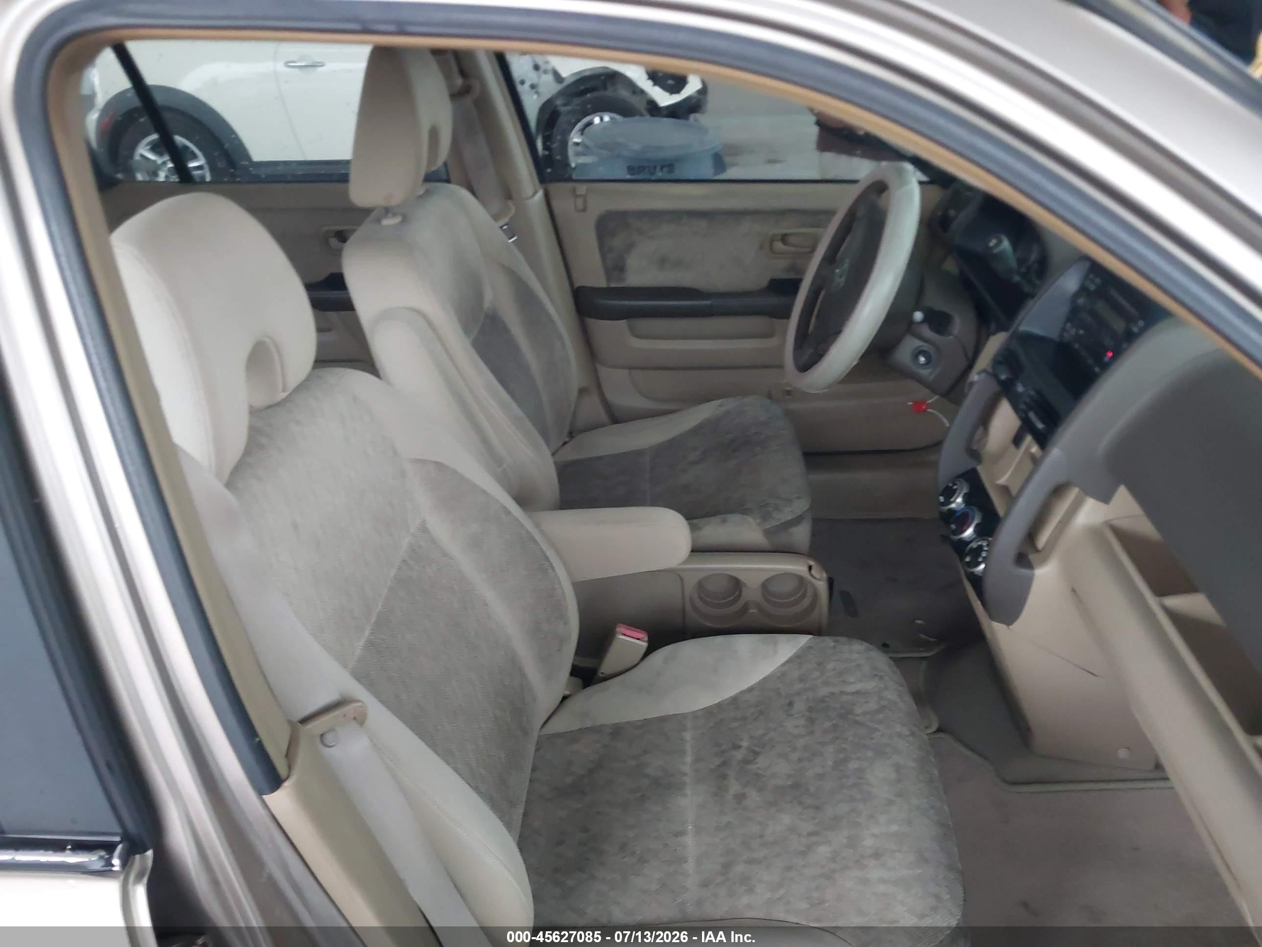 2006 Honda Cr-v Lx Beige vin: SHSRD78586U435260