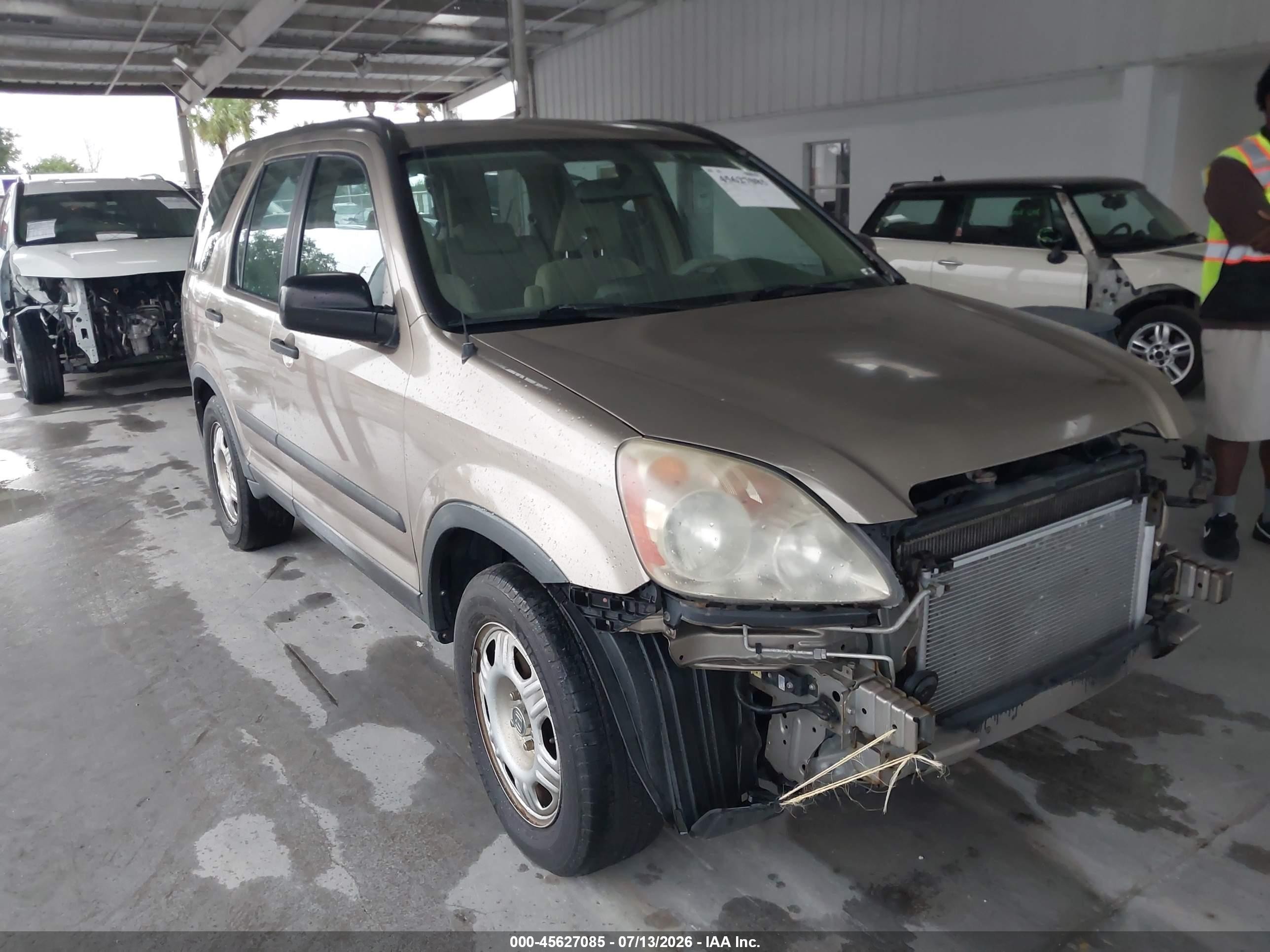 2006 Honda Cr-v Lx Beige vin: SHSRD78586U435260