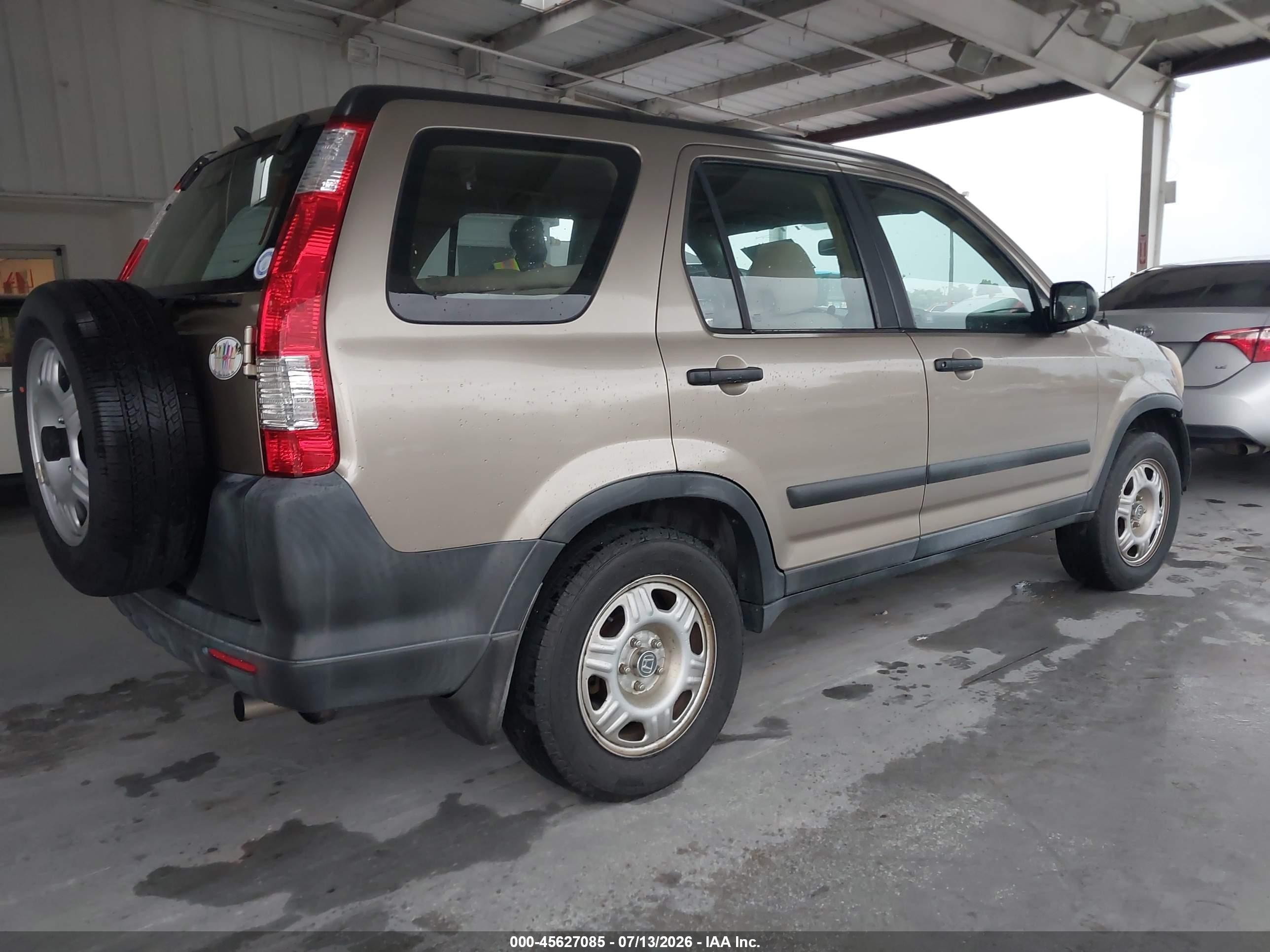 2006 Honda Cr-v Lx Beige vin: SHSRD78586U435260