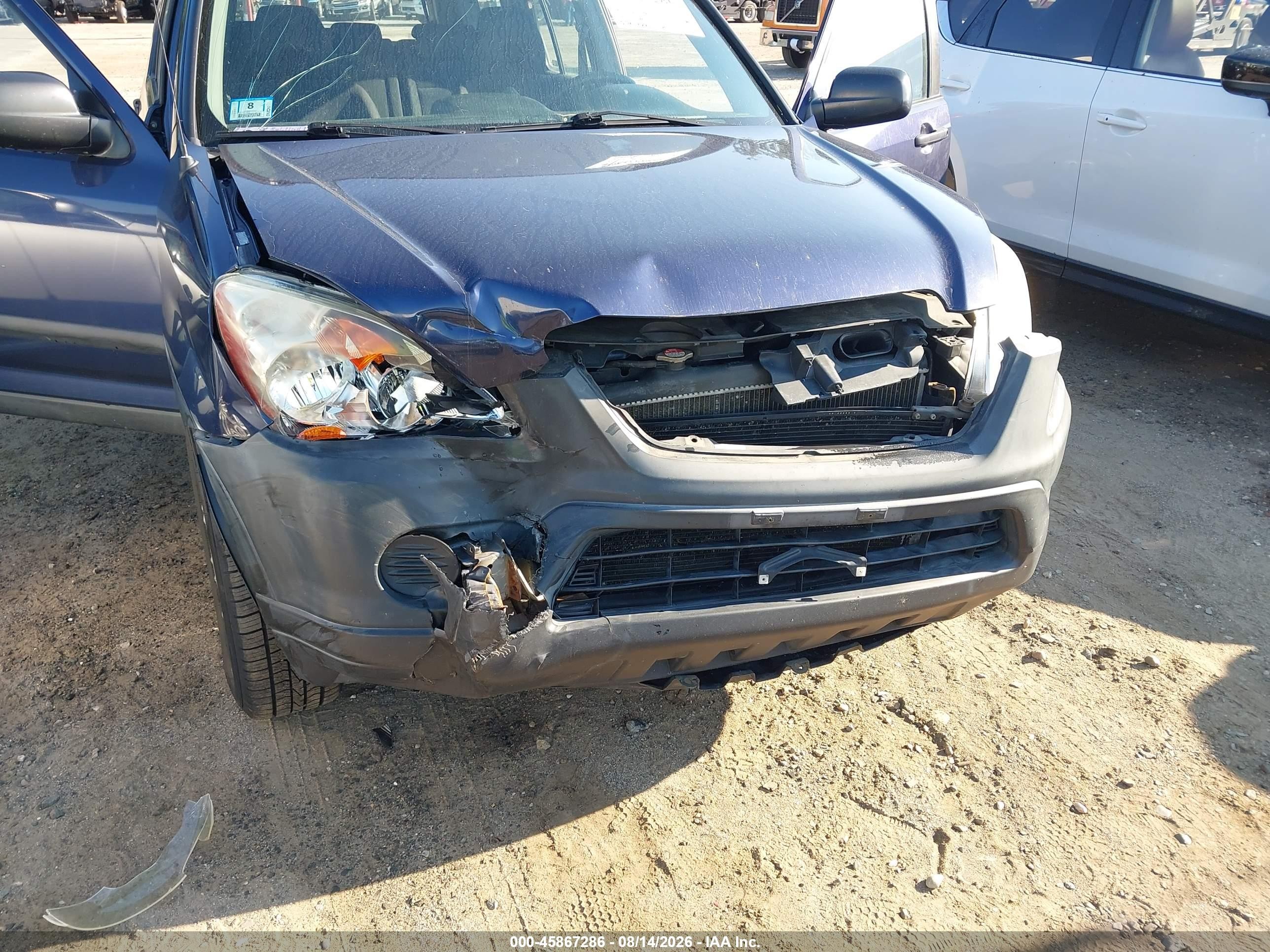 2006 Honda Cr-v Lx Blue vin: SHSRD78586U442662