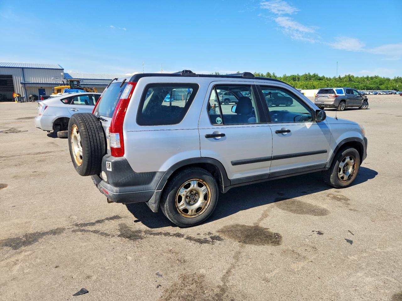 2006 Honda Cr-v Lx Silver vin: SHSRD78596U407516