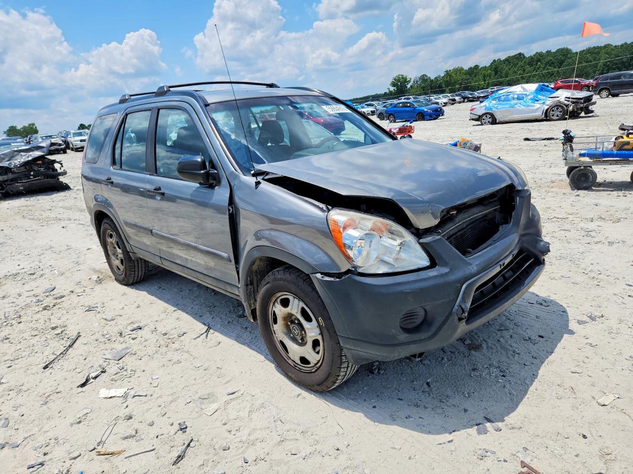 2006 Honda Cr-v Lx Gray vin: SHSRD78596U423991