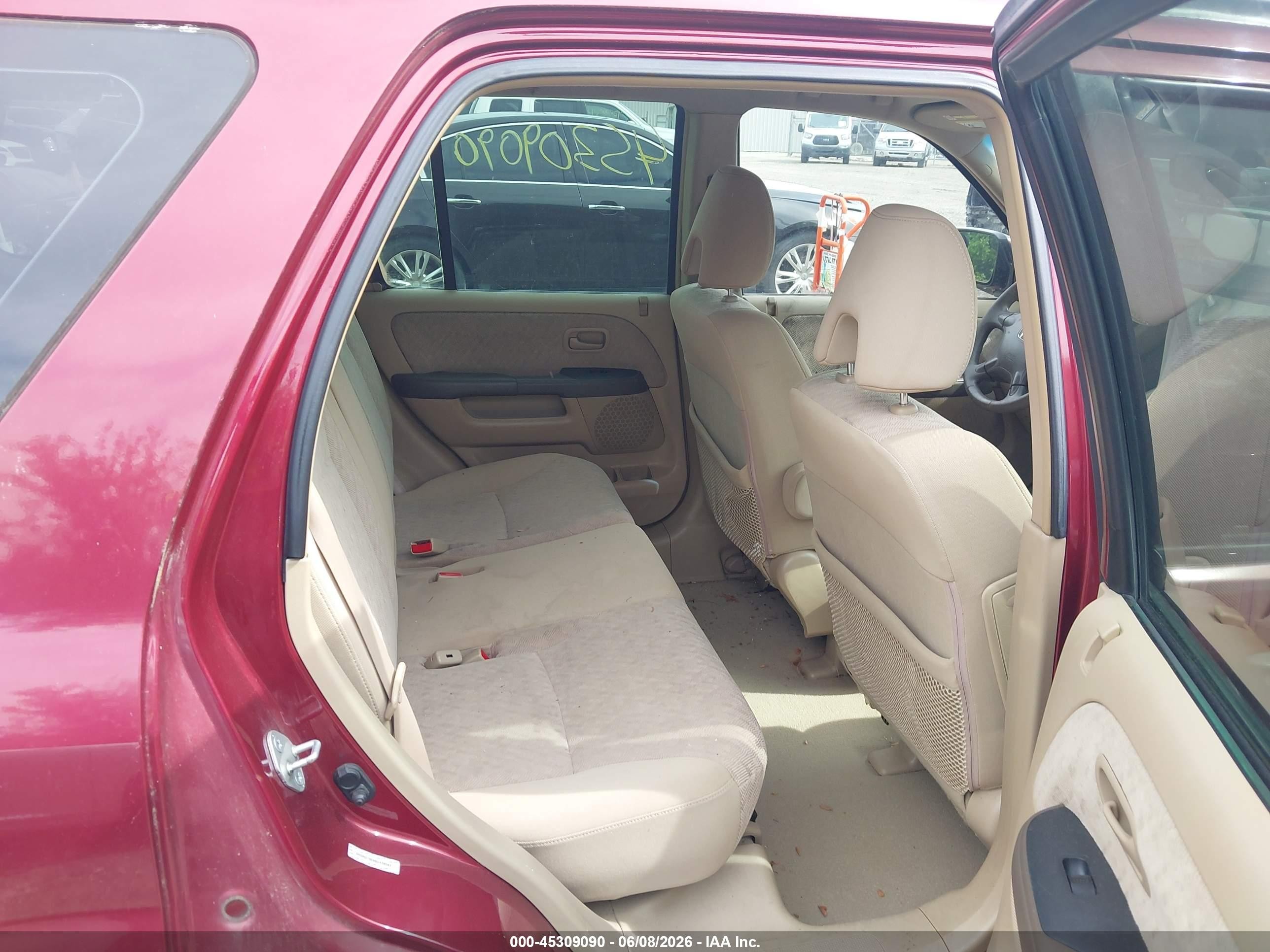 2006 Honda Cr-v Lx Maroon vin: SHSRD78596U439592
