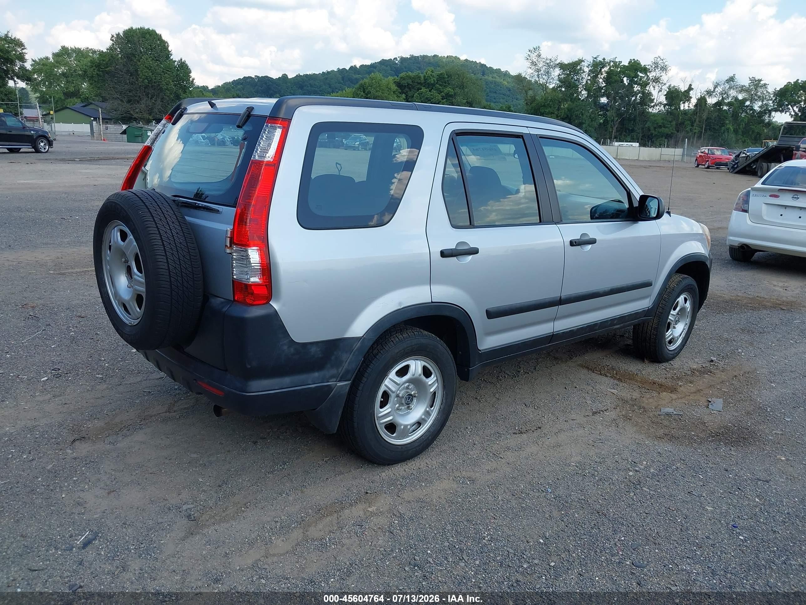 2005 Honda Cr-v Lx Серебряный vin: SHSRD785X5U306760
