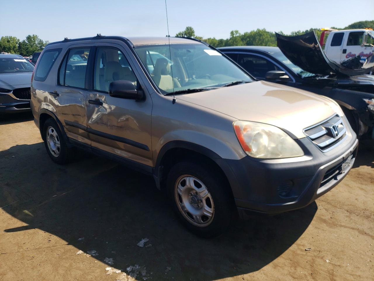 2005 Honda Cr-v Lx Brown vin: SHSRD785X5U338348
