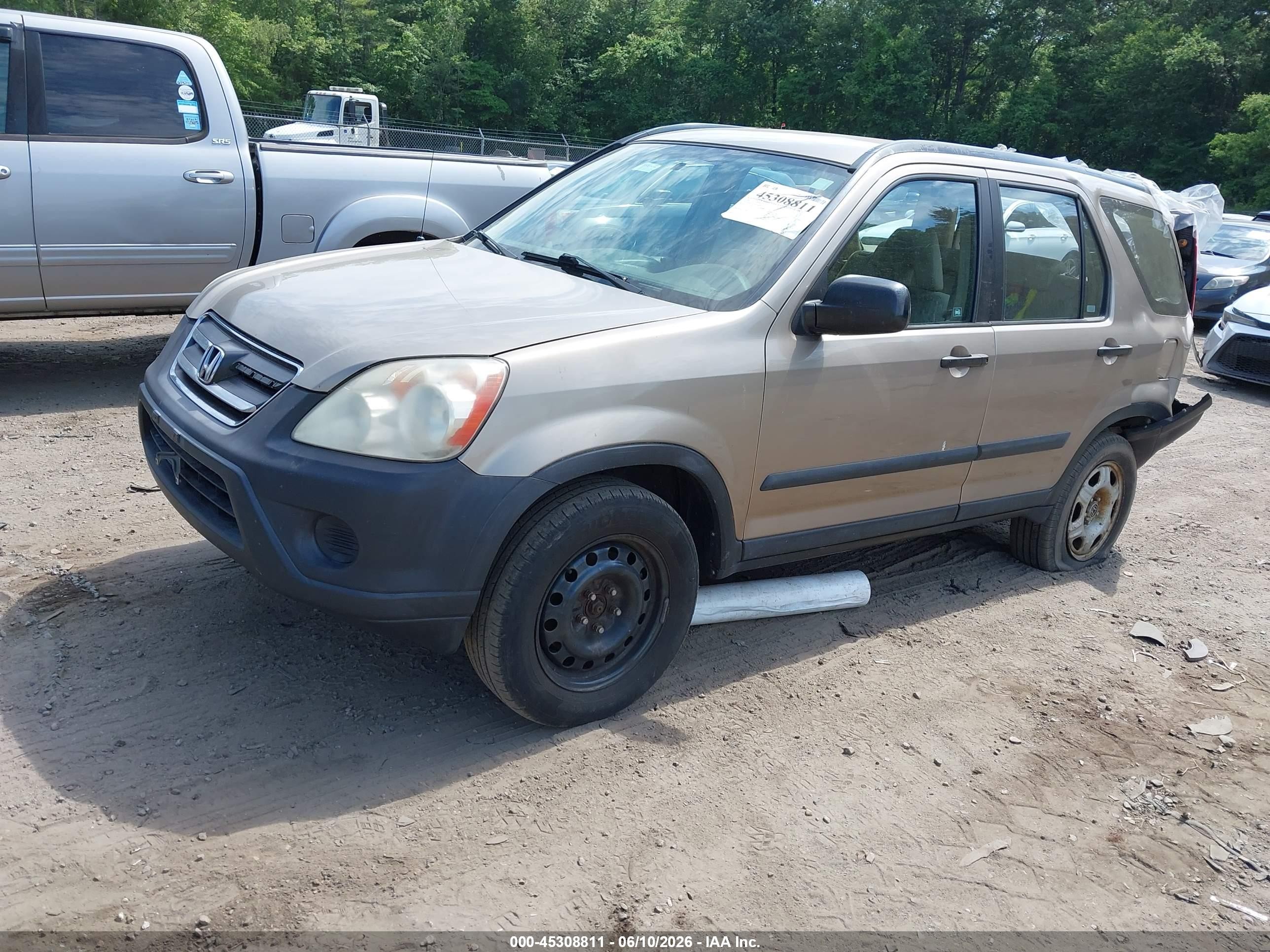 2006 Honda Cr-v Lx Champagne vin: SHSRD785X6U440993
