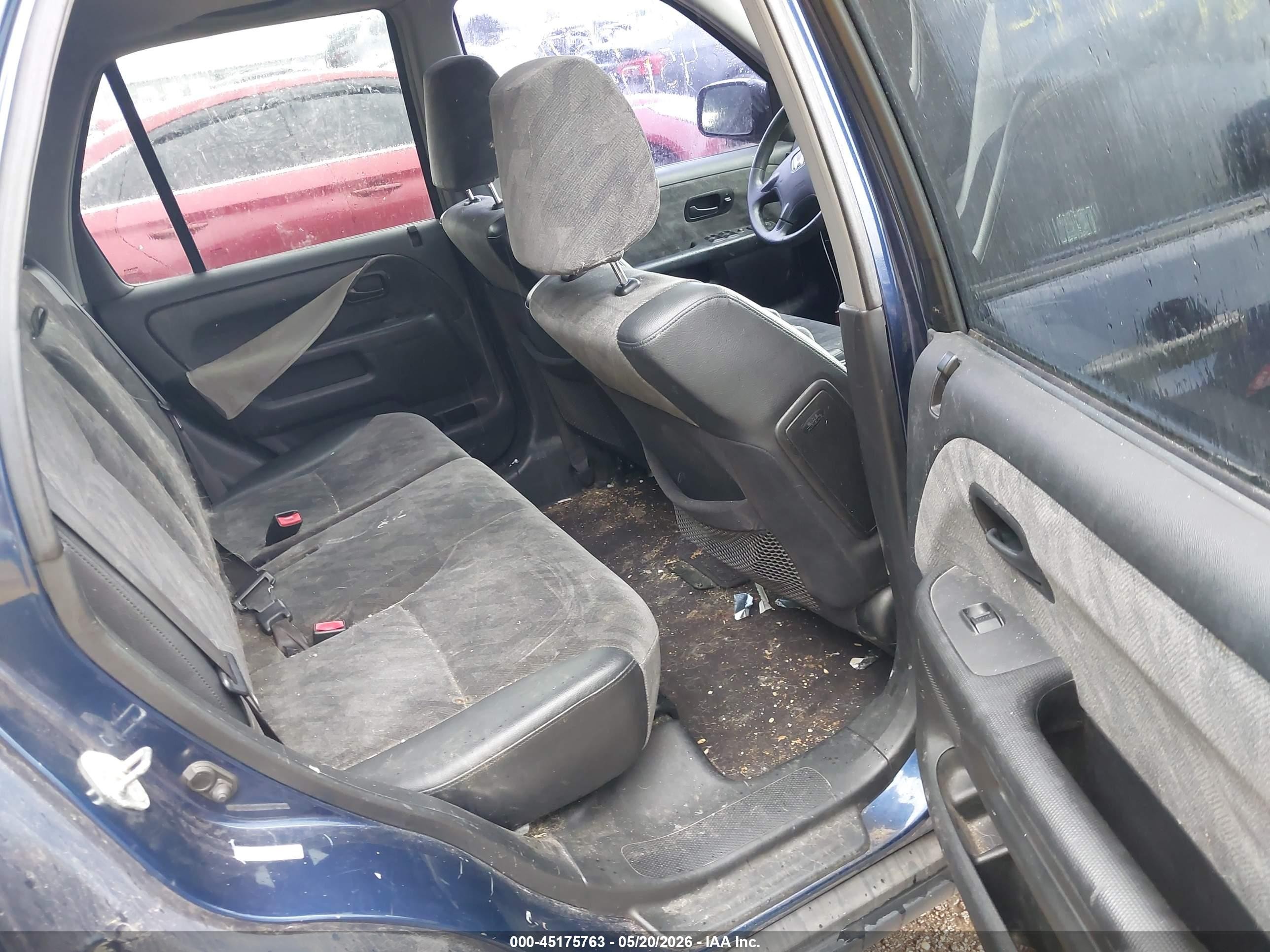 2002 Honda Cr-v Ex Blue vin: SHSRD78802U002360
