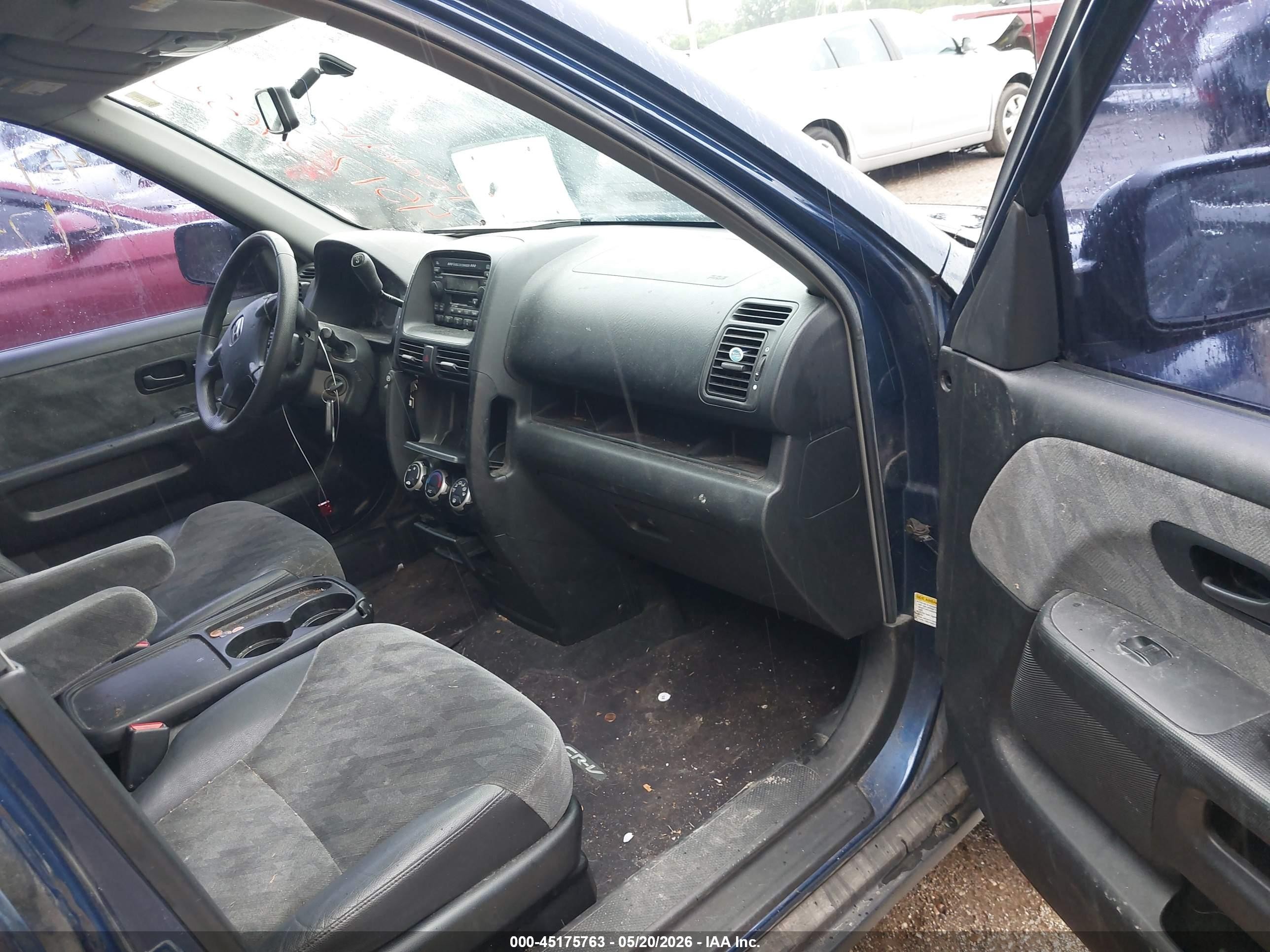 2002 Honda Cr-v Ex Blue vin: SHSRD78802U002360