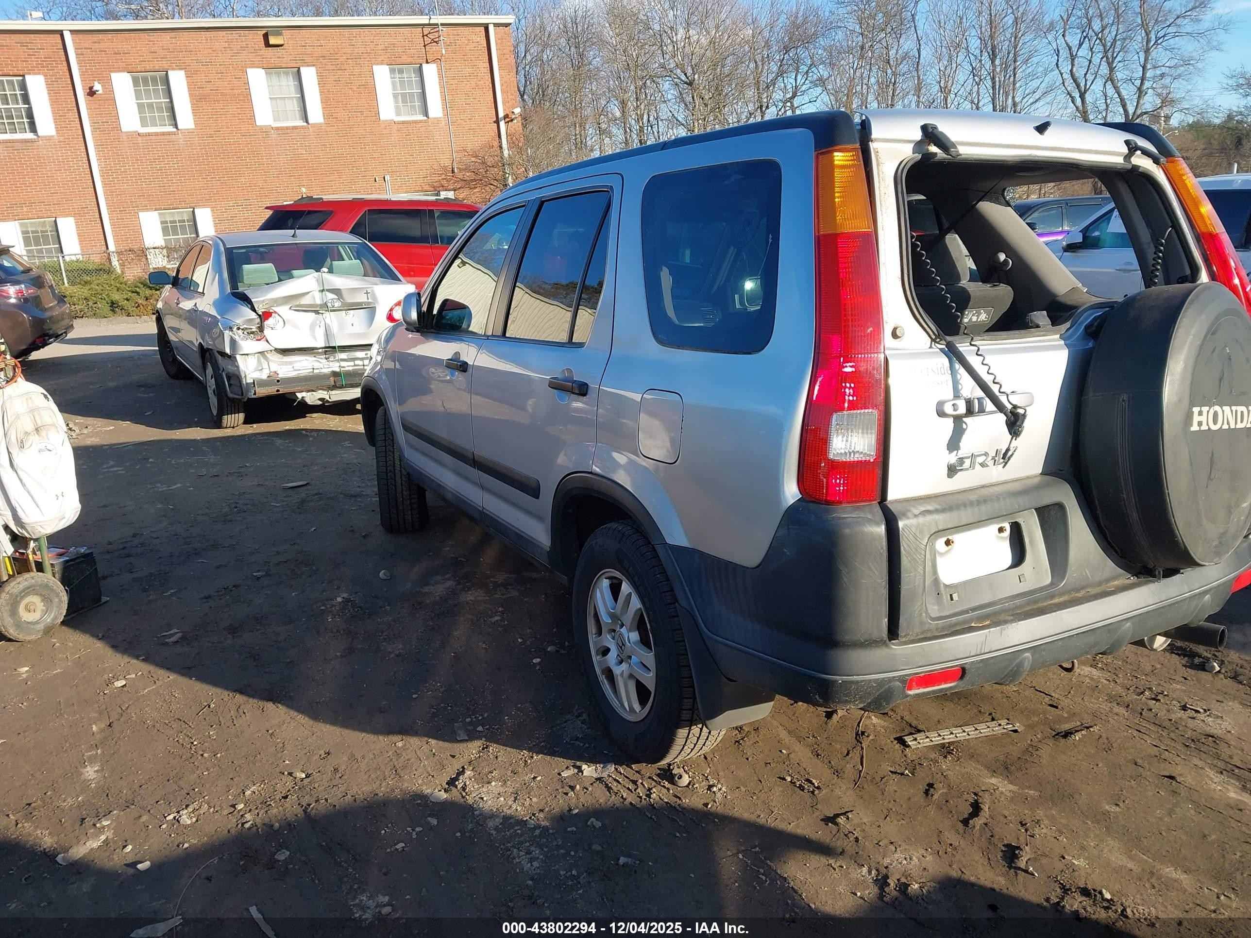 2003 Honda Cr-v Ex Silver vin: SHSRD78803U107367