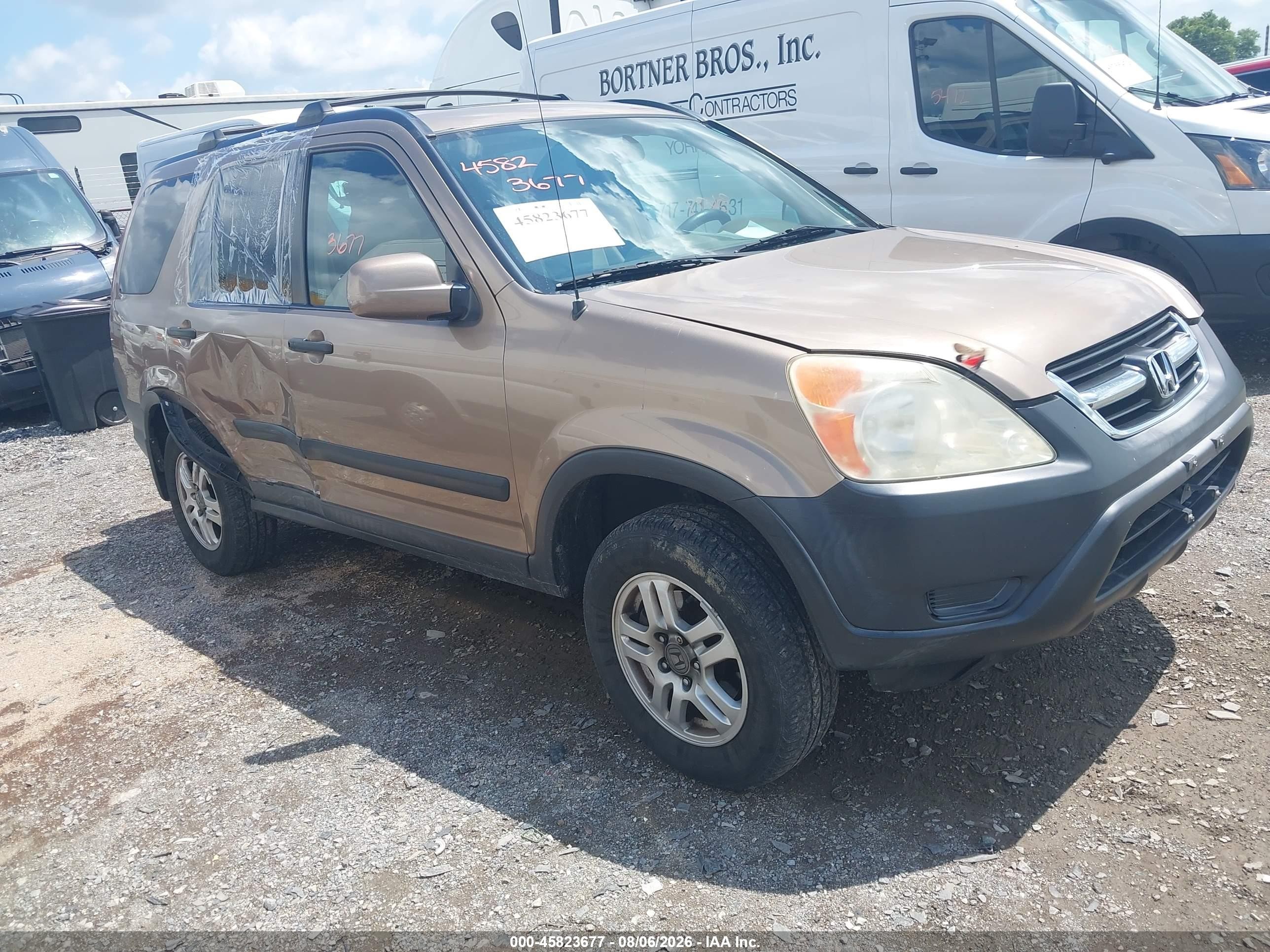 2003 Honda Cr-v Ex Tan vin: SHSRD78803U107563