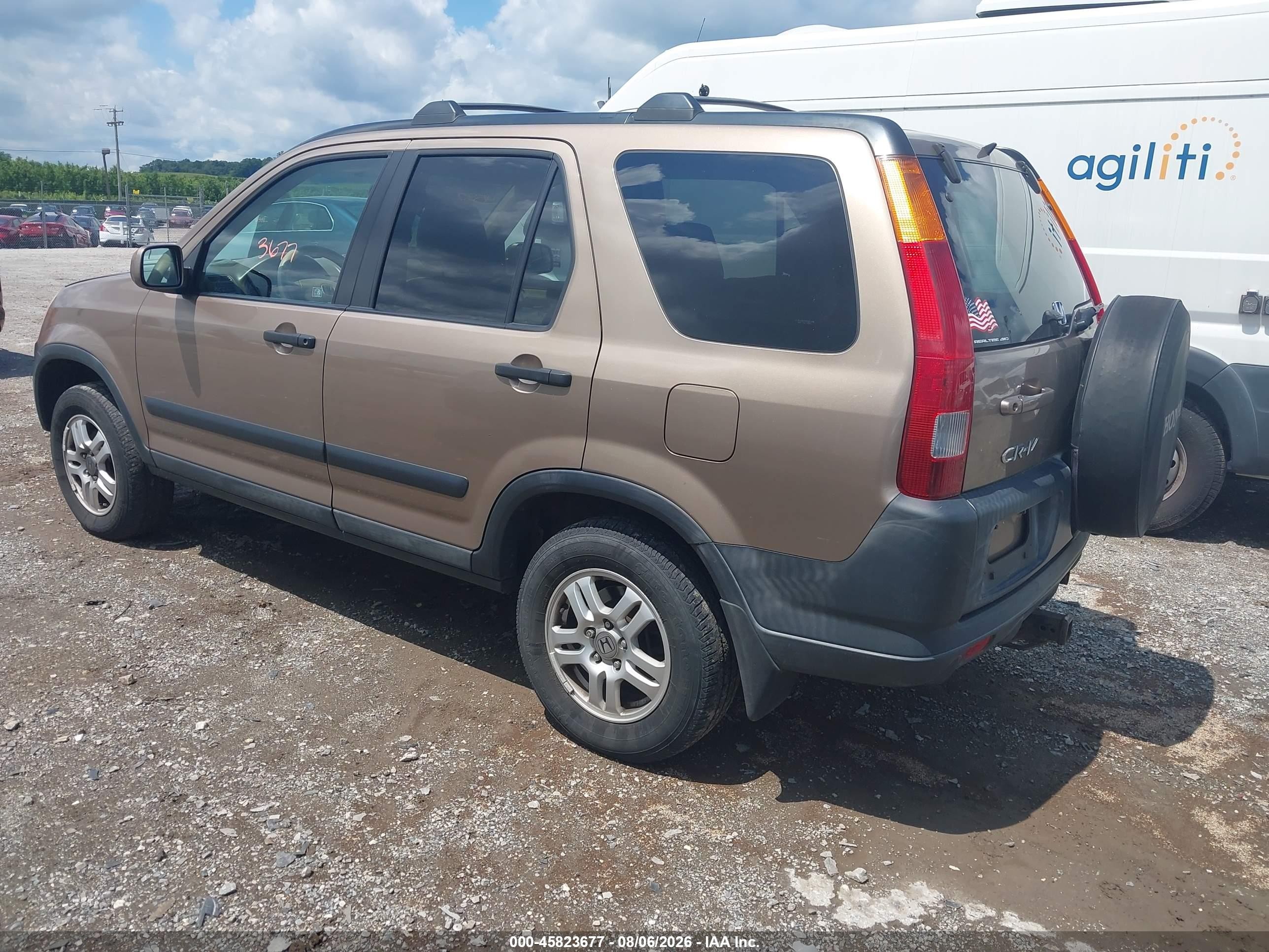 2003 Honda Cr-v Ex Tan vin: SHSRD78803U107563
