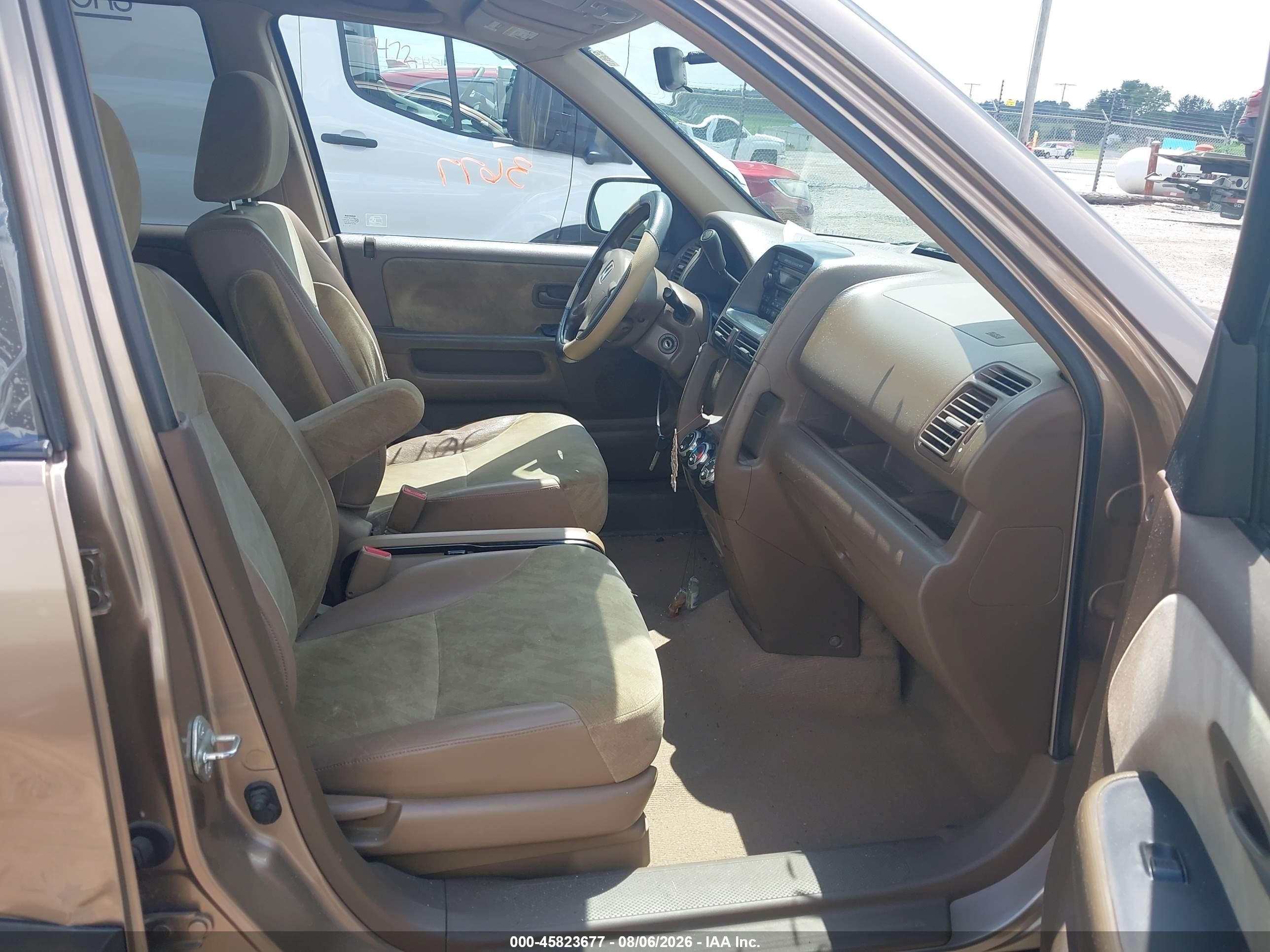 2003 Honda Cr-v Ex Tan vin: SHSRD78803U107563