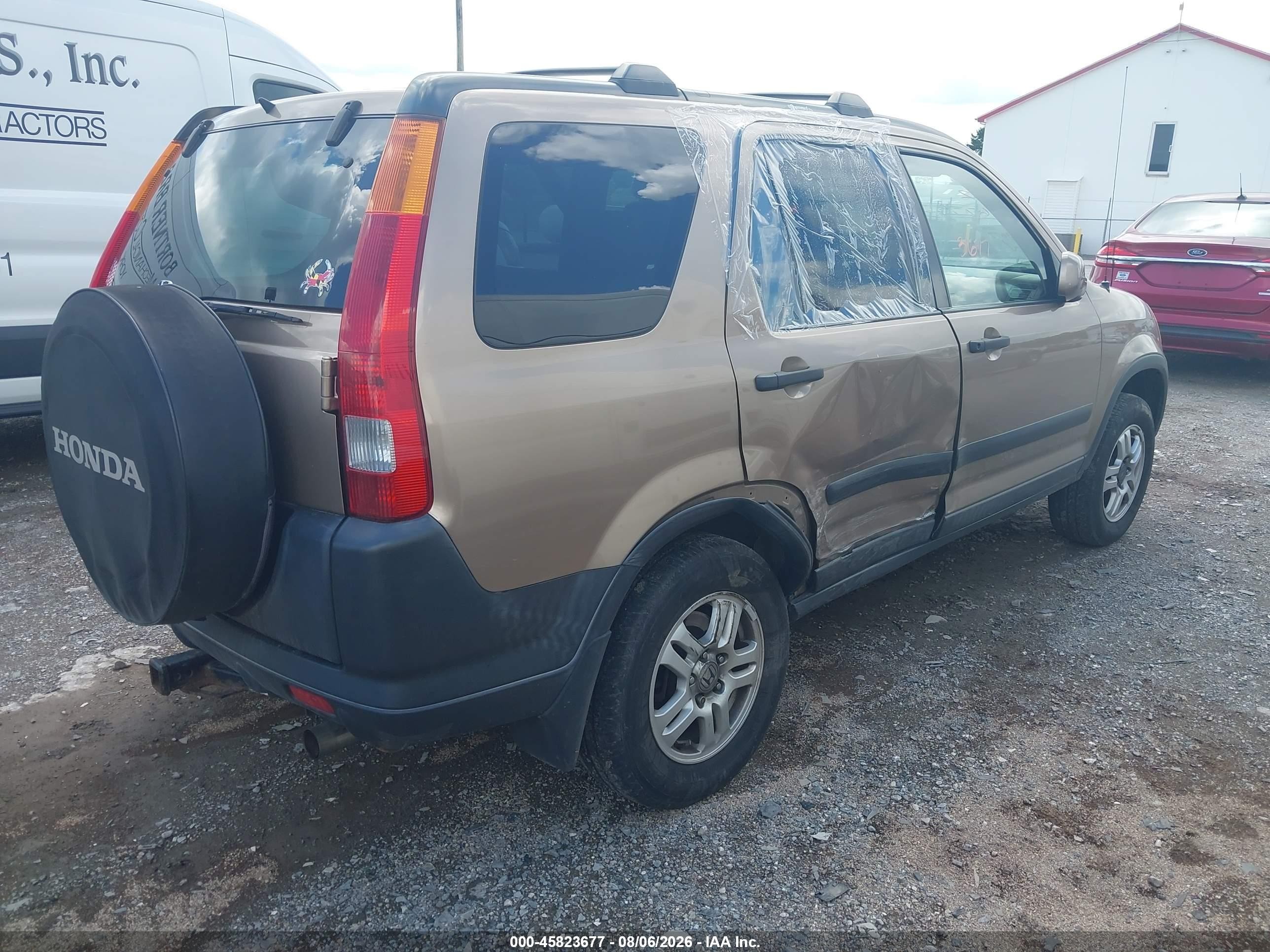 2003 Honda Cr-v Ex Tan vin: SHSRD78803U107563