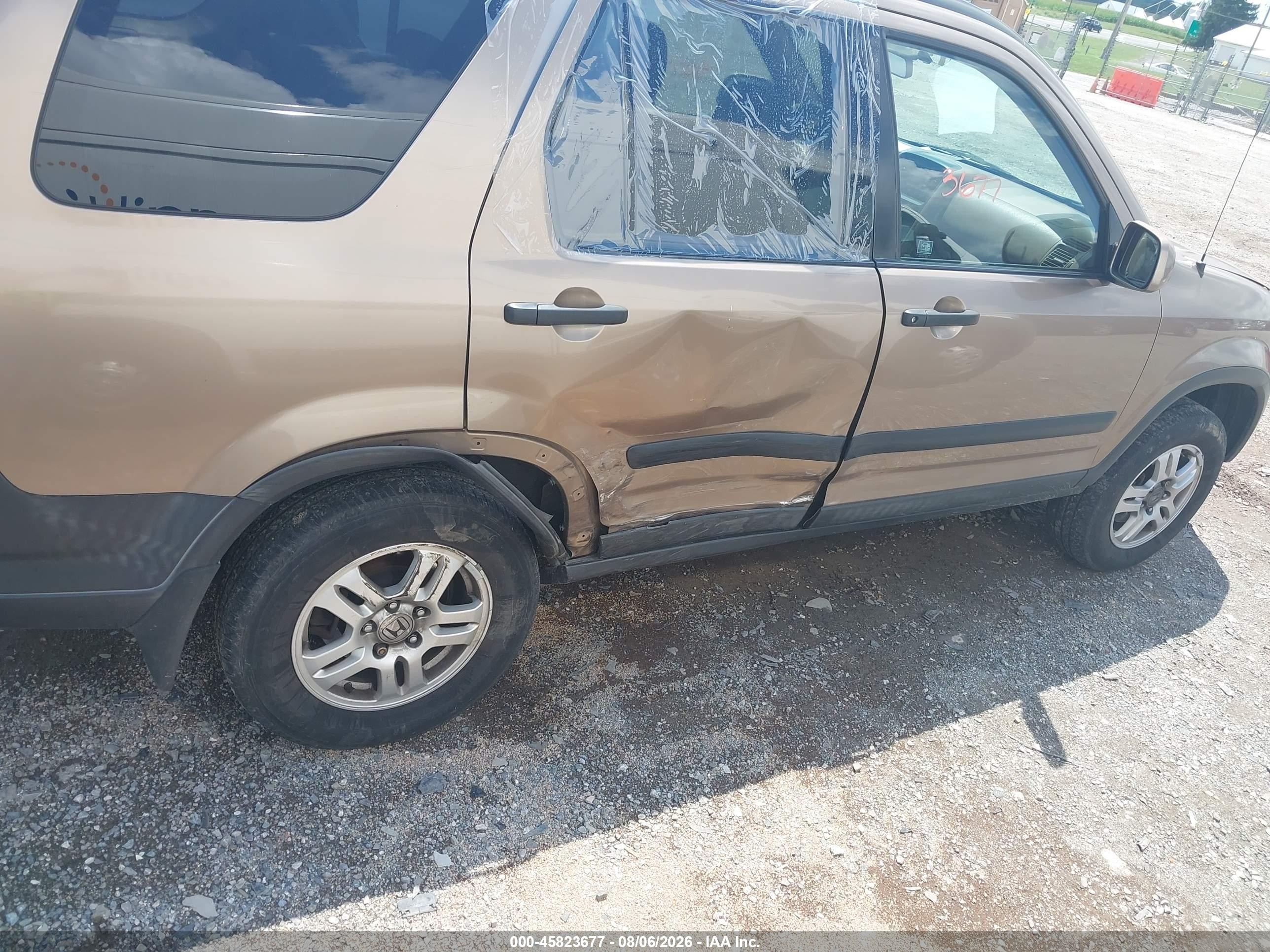 2003 Honda Cr-v Ex Tan vin: SHSRD78803U107563