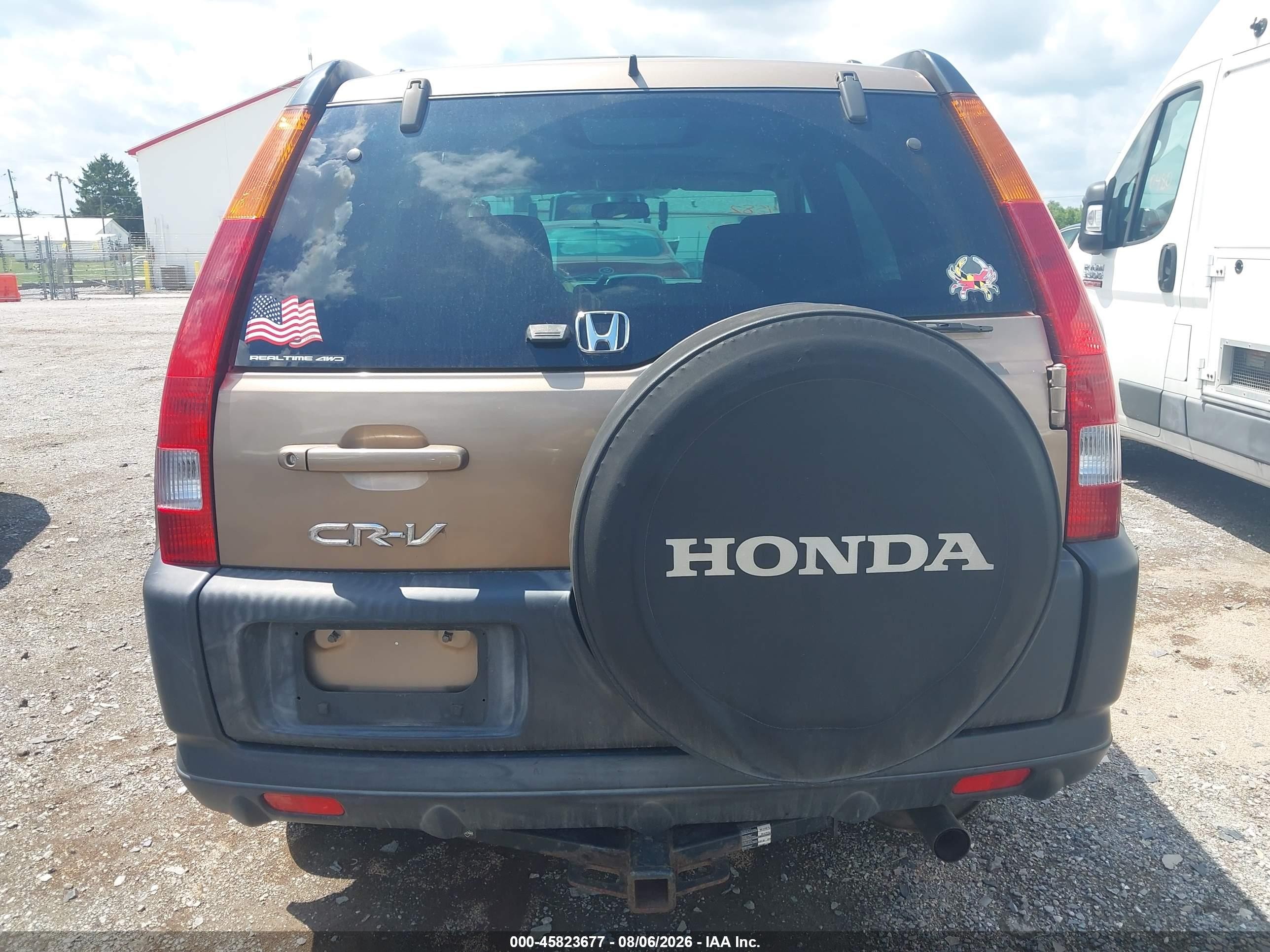 2003 Honda Cr-v Ex Tan vin: SHSRD78803U107563