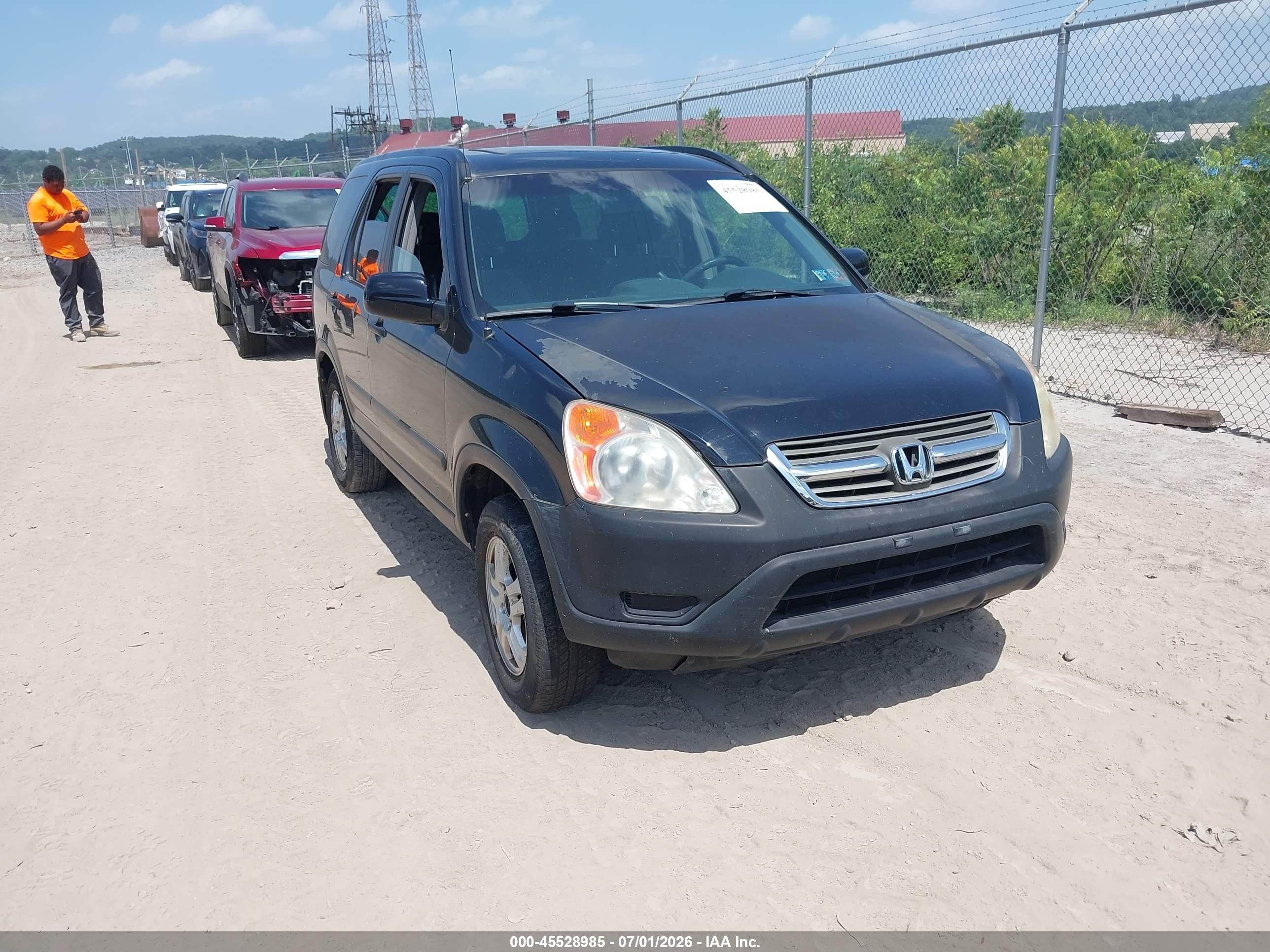 2003 Honda Cr-v Ex Black vin: SHSRD78803U116893