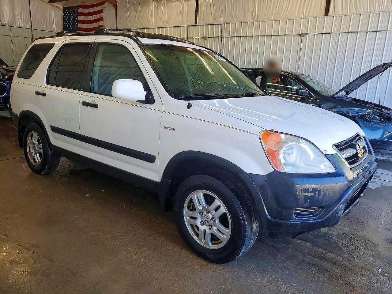 2003 Honda Cr-v Ex White vin: SHSRD78803U117641