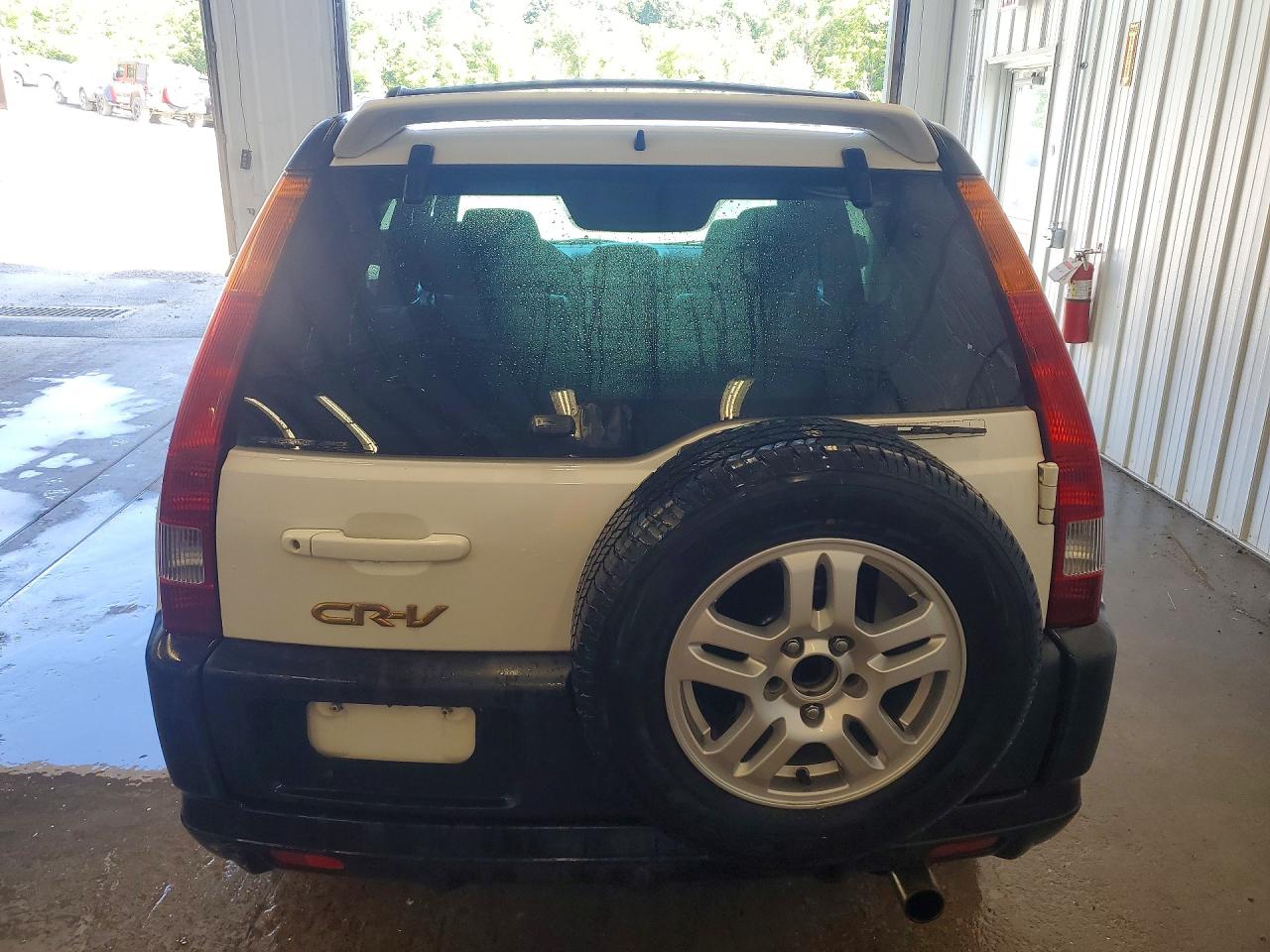 2003 Honda Cr-v Ex White vin: SHSRD78803U117641