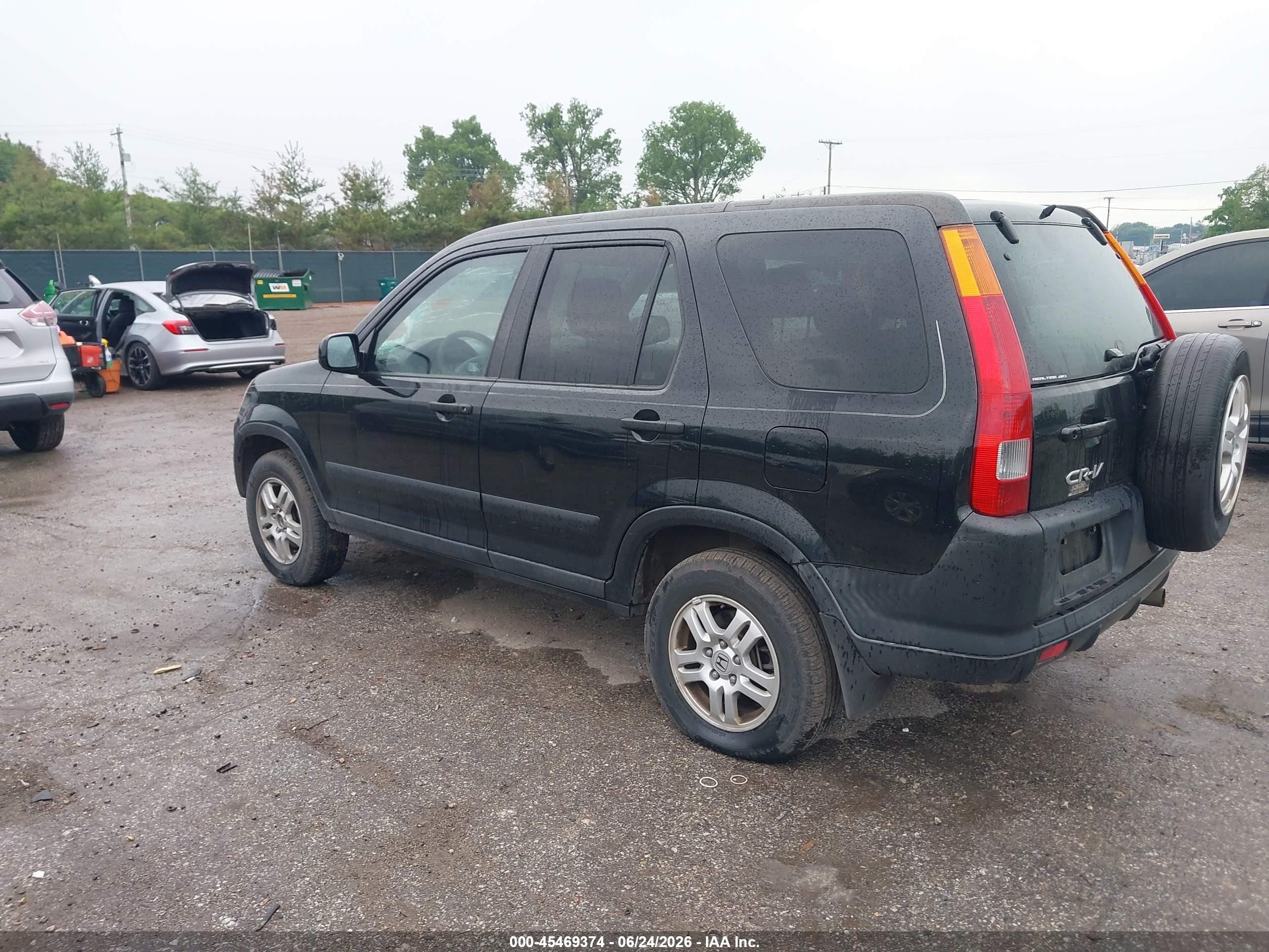 2003 Honda Cr-v Ex Black vin: SHSRD78803U139669