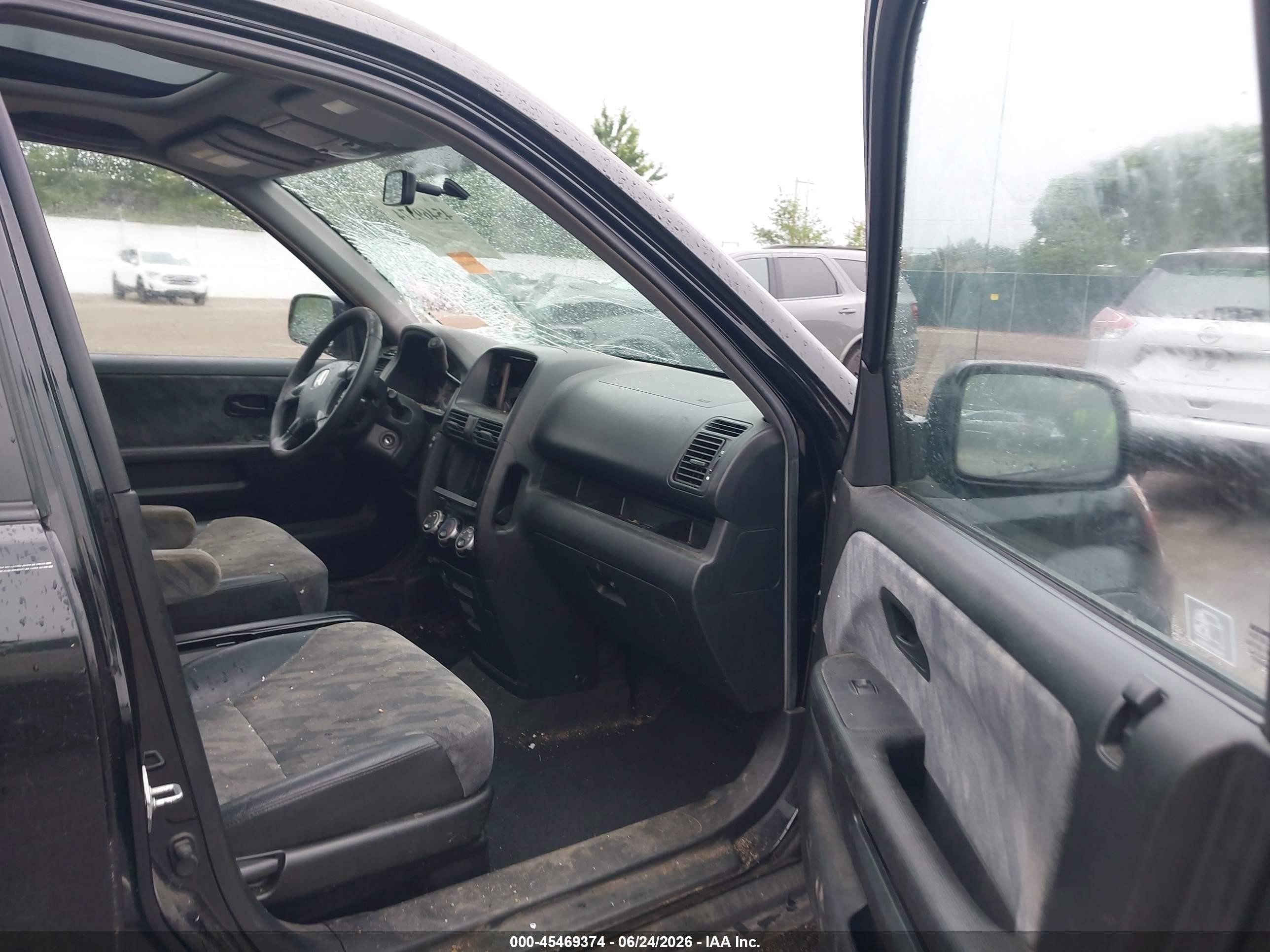 2003 Honda Cr-v Ex Black vin: SHSRD78803U139669