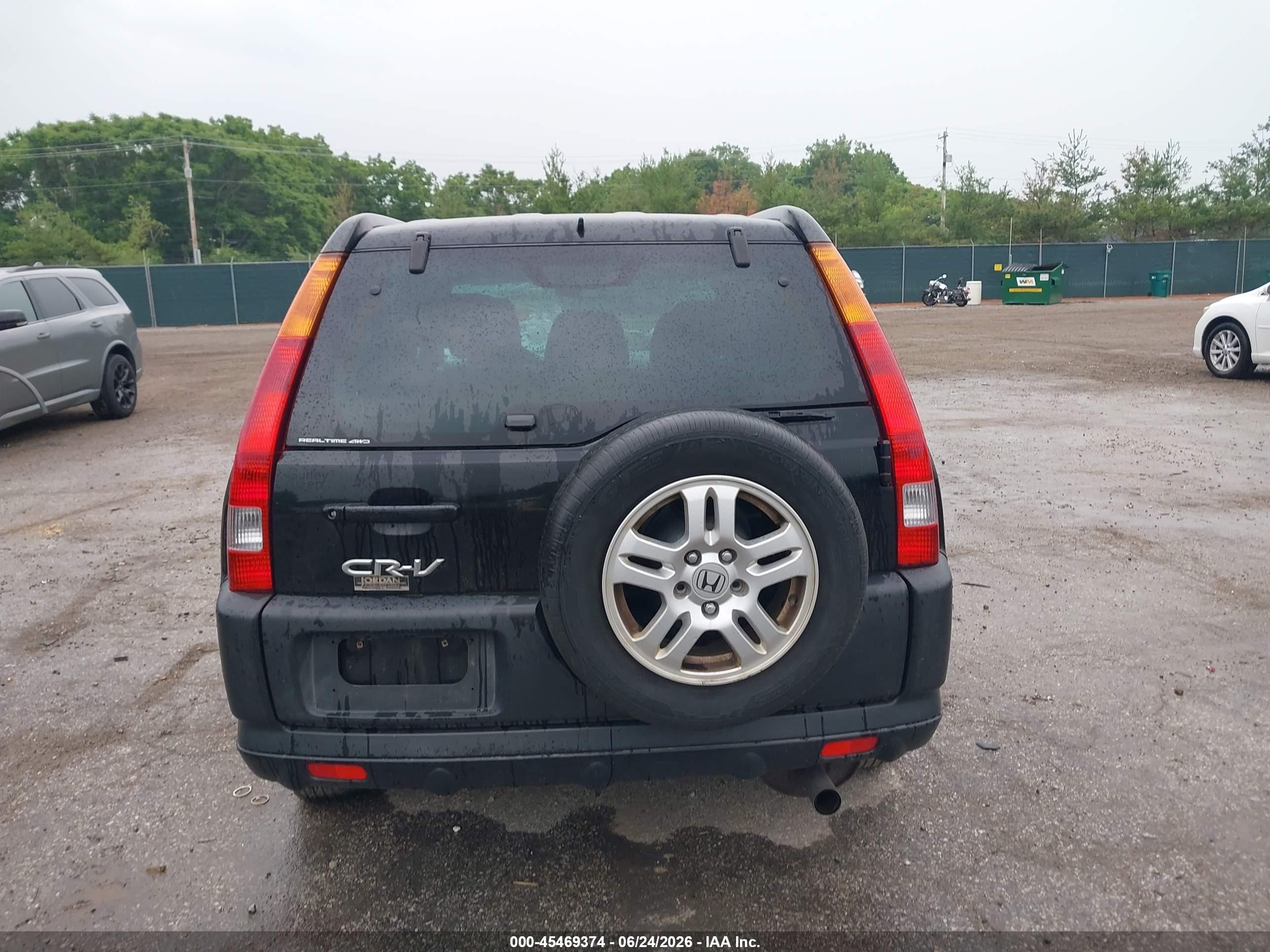 2003 Honda Cr-v Ex Black vin: SHSRD78803U139669