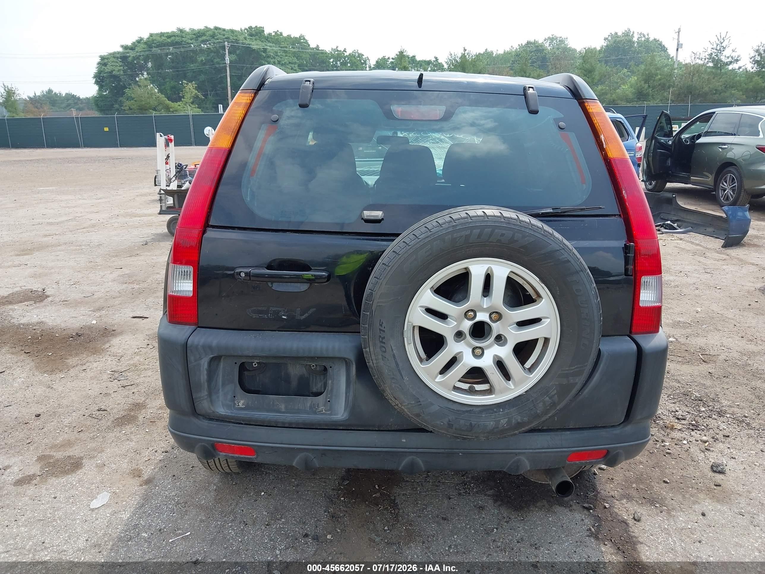 2003 Honda Cr-v Ex Black vin: SHSRD78803U156052