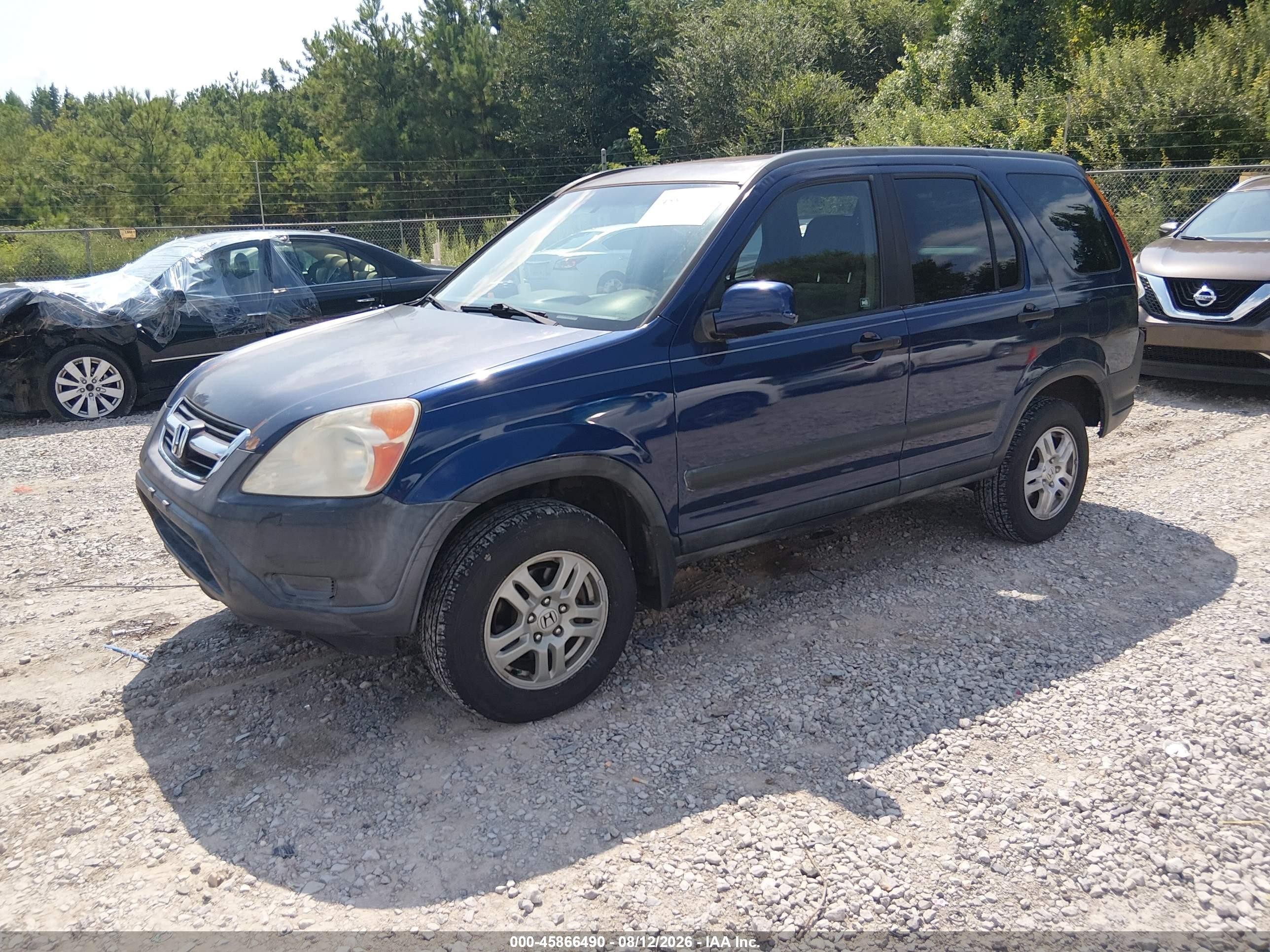 2003 Honda Cr-v Ex Синий vin: SHSRD78803U157346