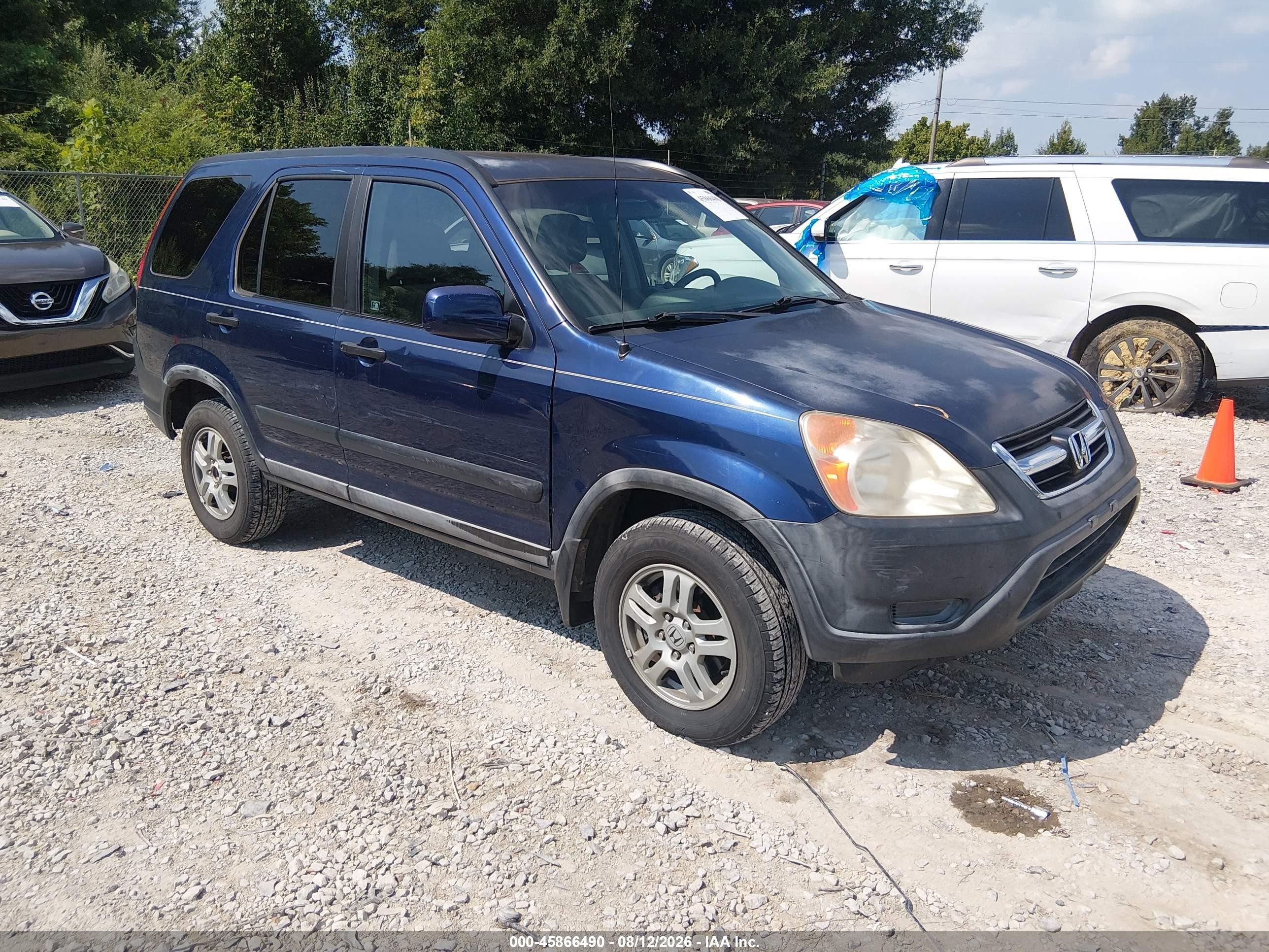 2003 Honda Cr-v Ex Синий vin: SHSRD78803U157346