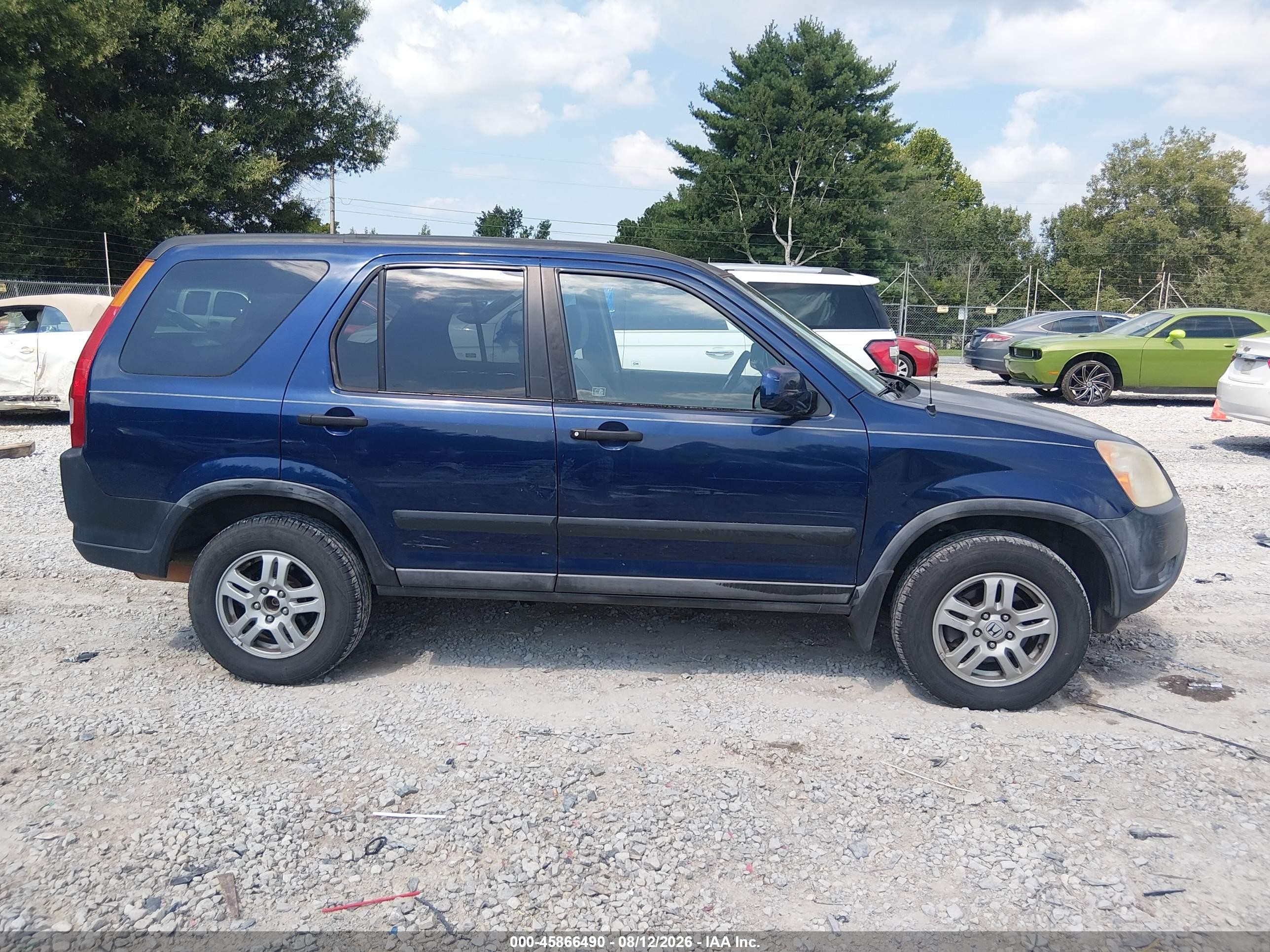 2003 Honda Cr-v Ex Синий vin: SHSRD78803U157346