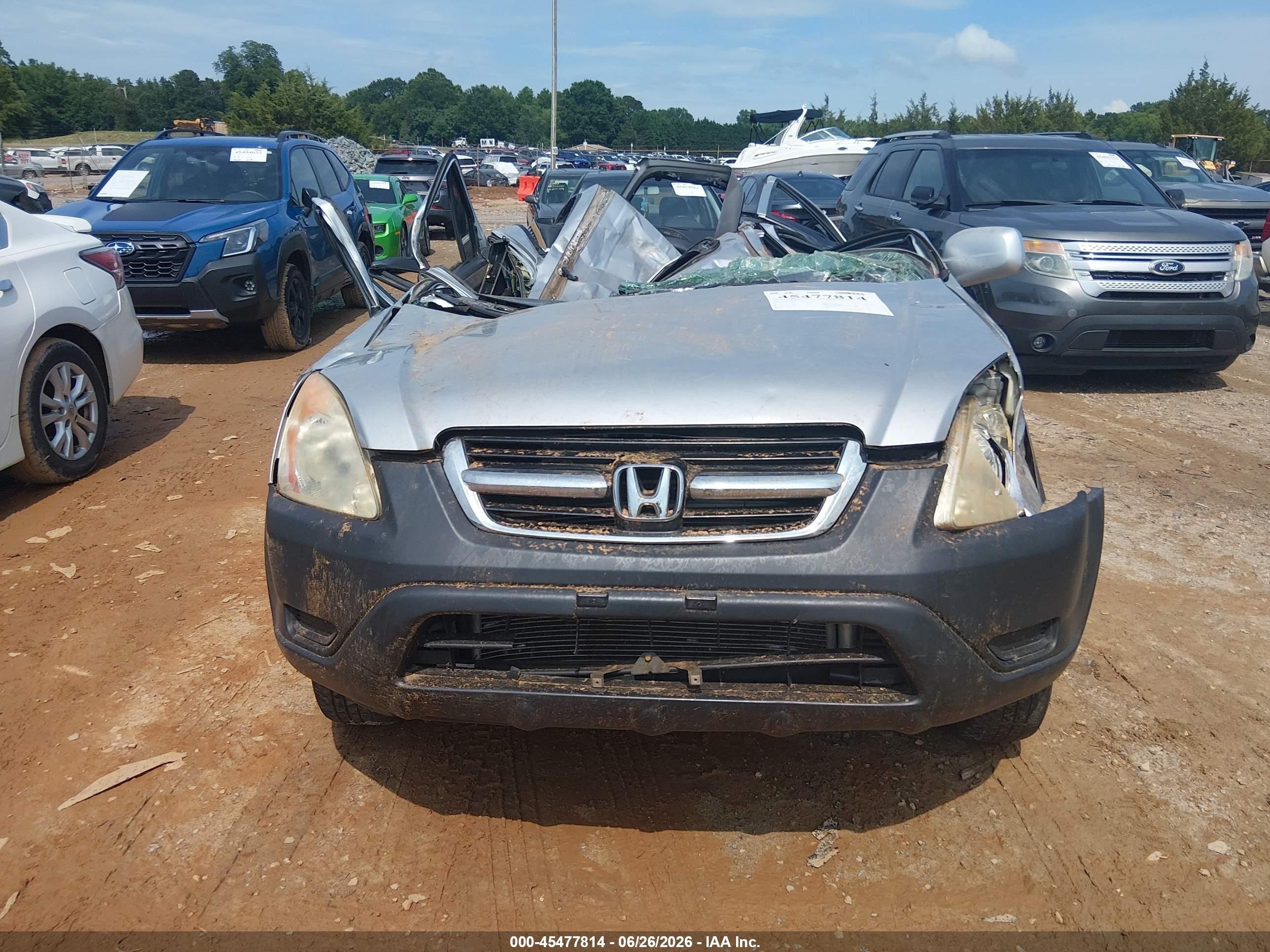 2004 Honda Cr-v Ex Silver vin: SHSRD78804U222889