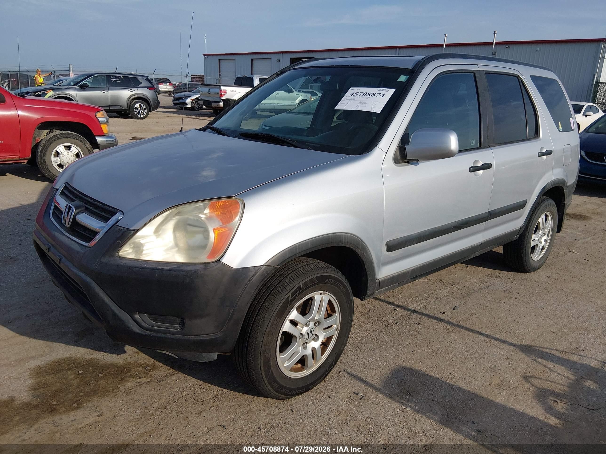 2004 Honda Cr-v Ex Silver vin: SHSRD78804U256086