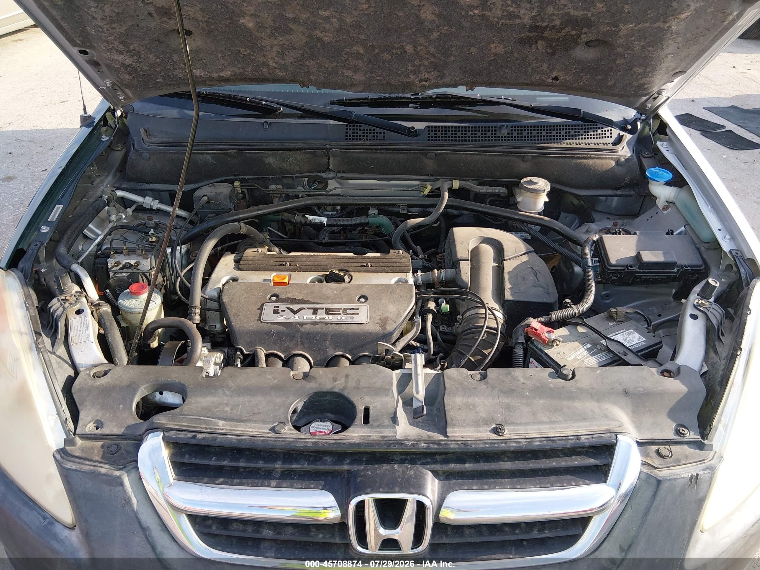 2004 Honda Cr-v Ex Silver vin: SHSRD78804U256086