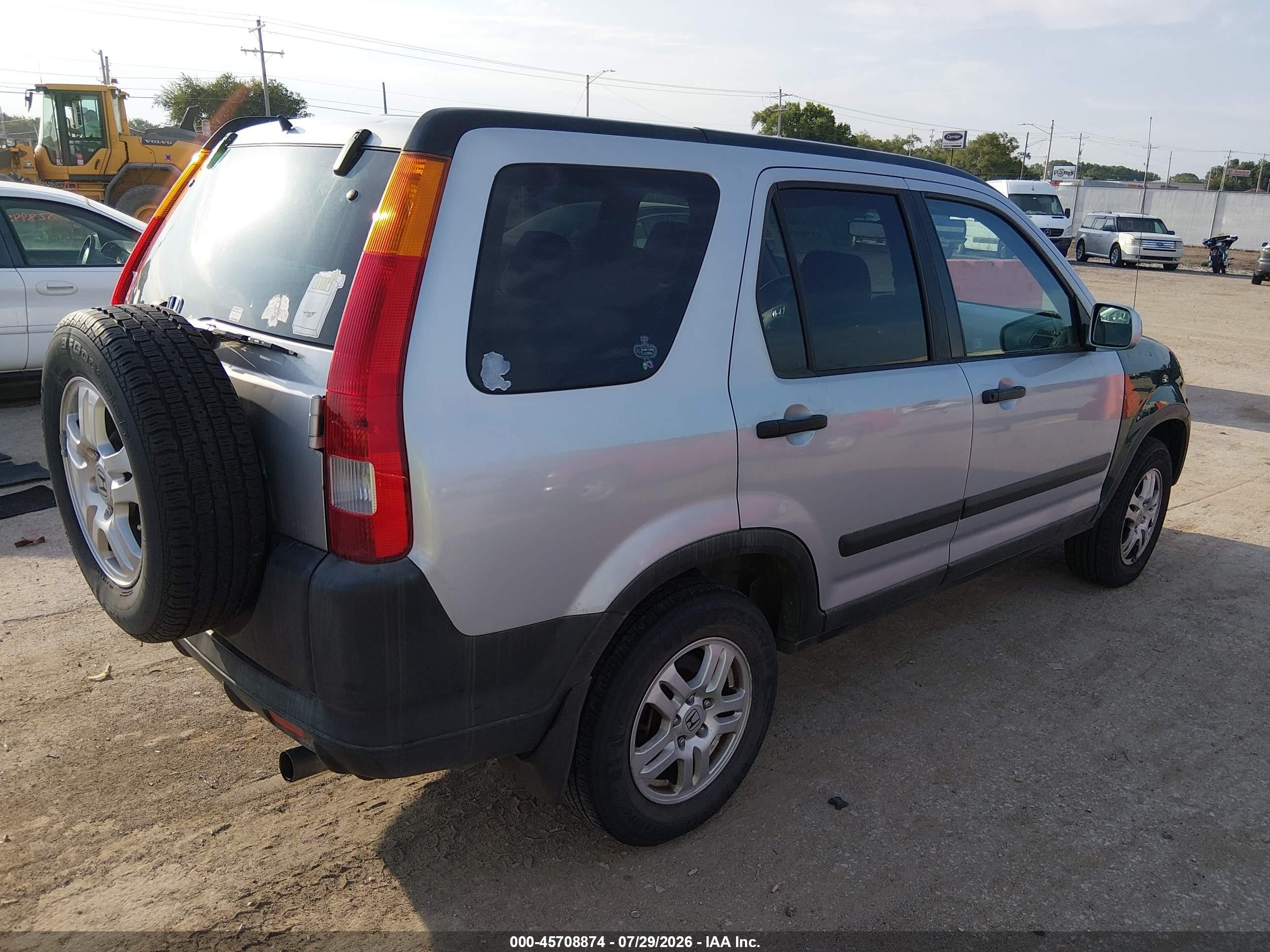 2004 Honda Cr-v Ex Silver vin: SHSRD78804U256086