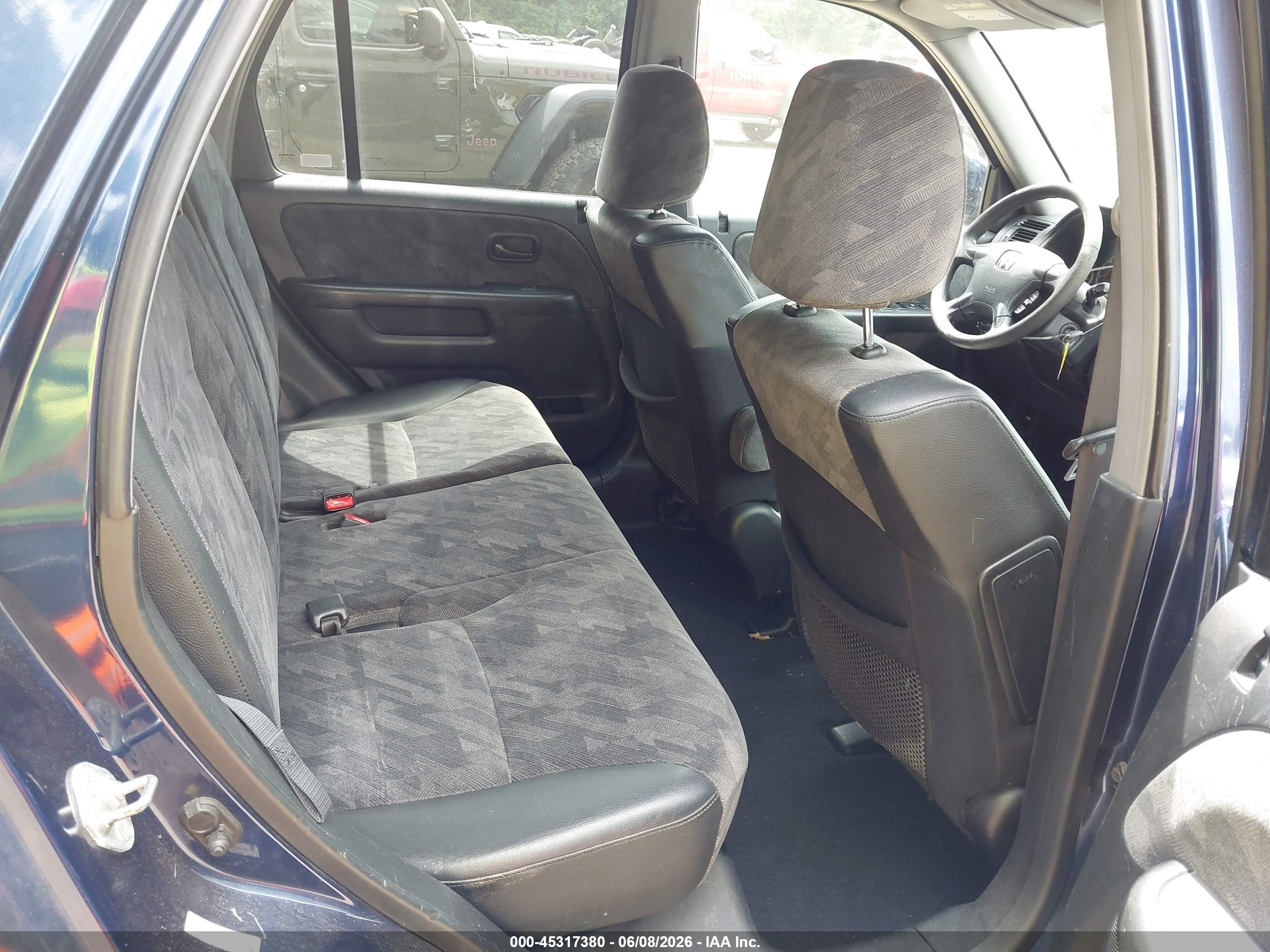 2004 Honda Cr-v Ex Blue vin: SHSRD78804U257951