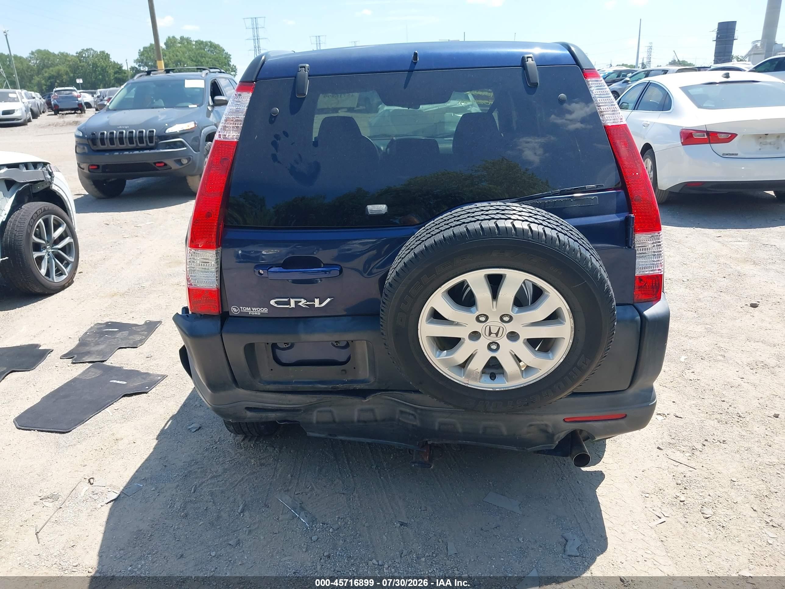 2005 Honda Cr-v Ex Синий vin: SHSRD78805U302999