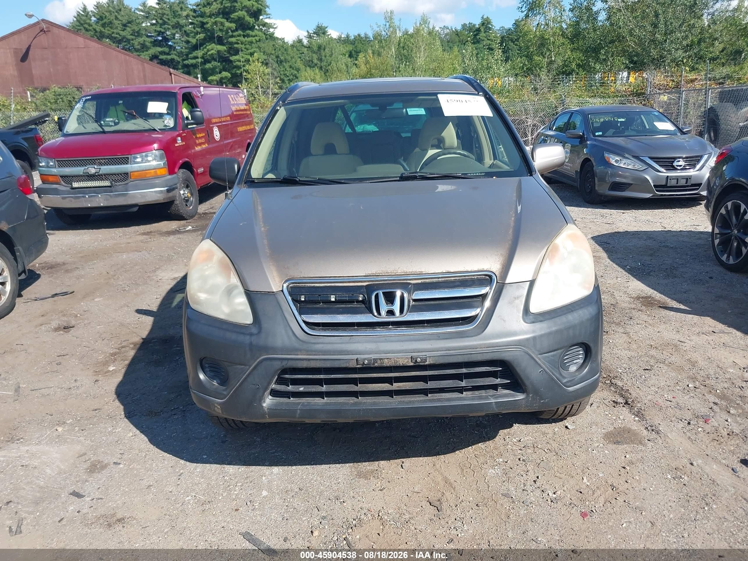 2005 Honda Cr-v Ex Gold vin: SHSRD78805U321889