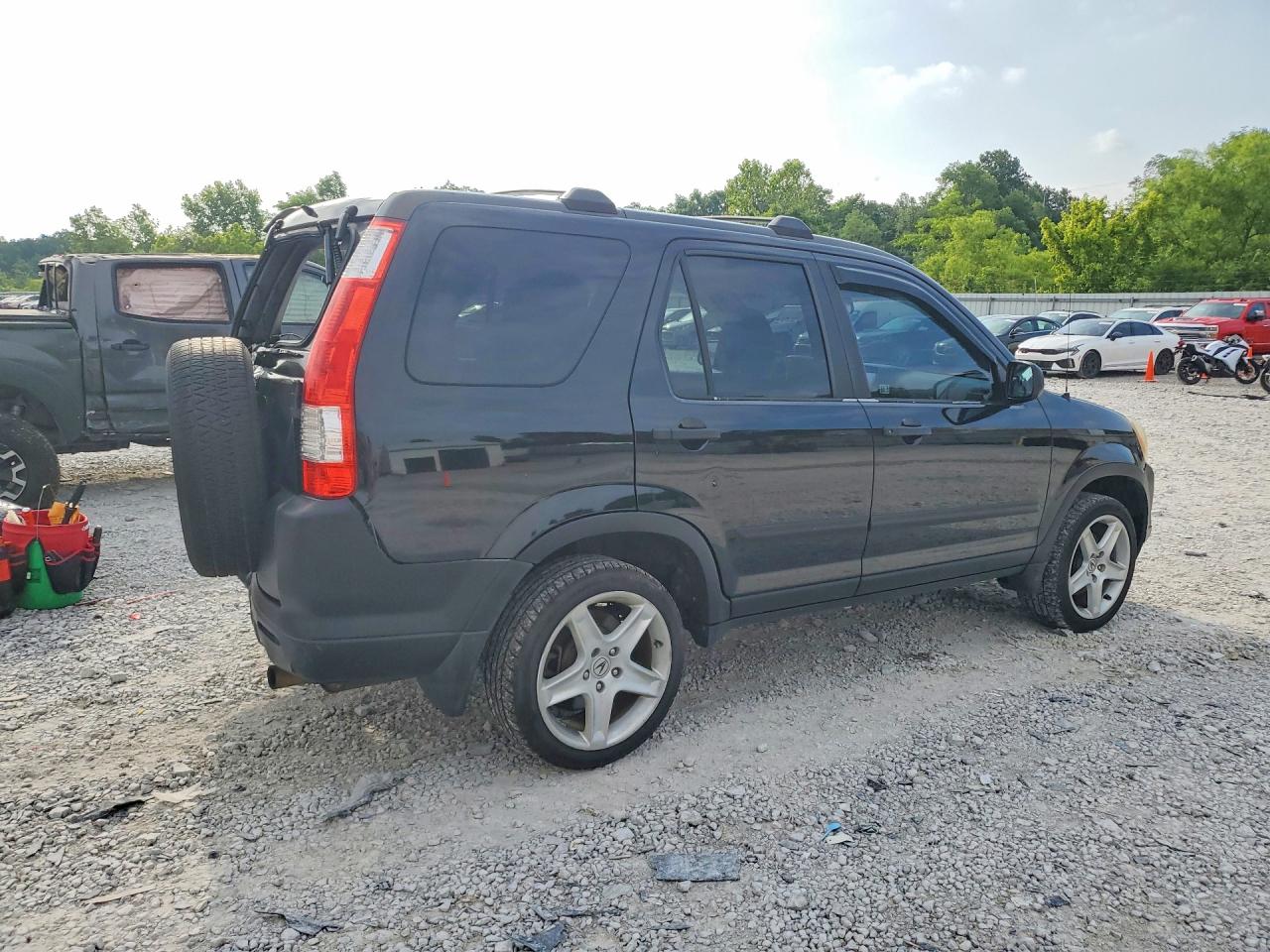 2005 Honda Cr-v Ex Black vin: SHSRD78805U322282