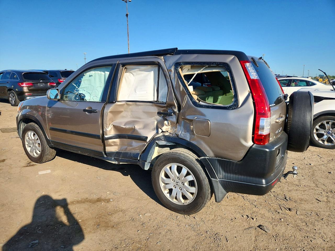 2005 Honda Cr-v Ex Золотой vin: SHSRD78805U334075