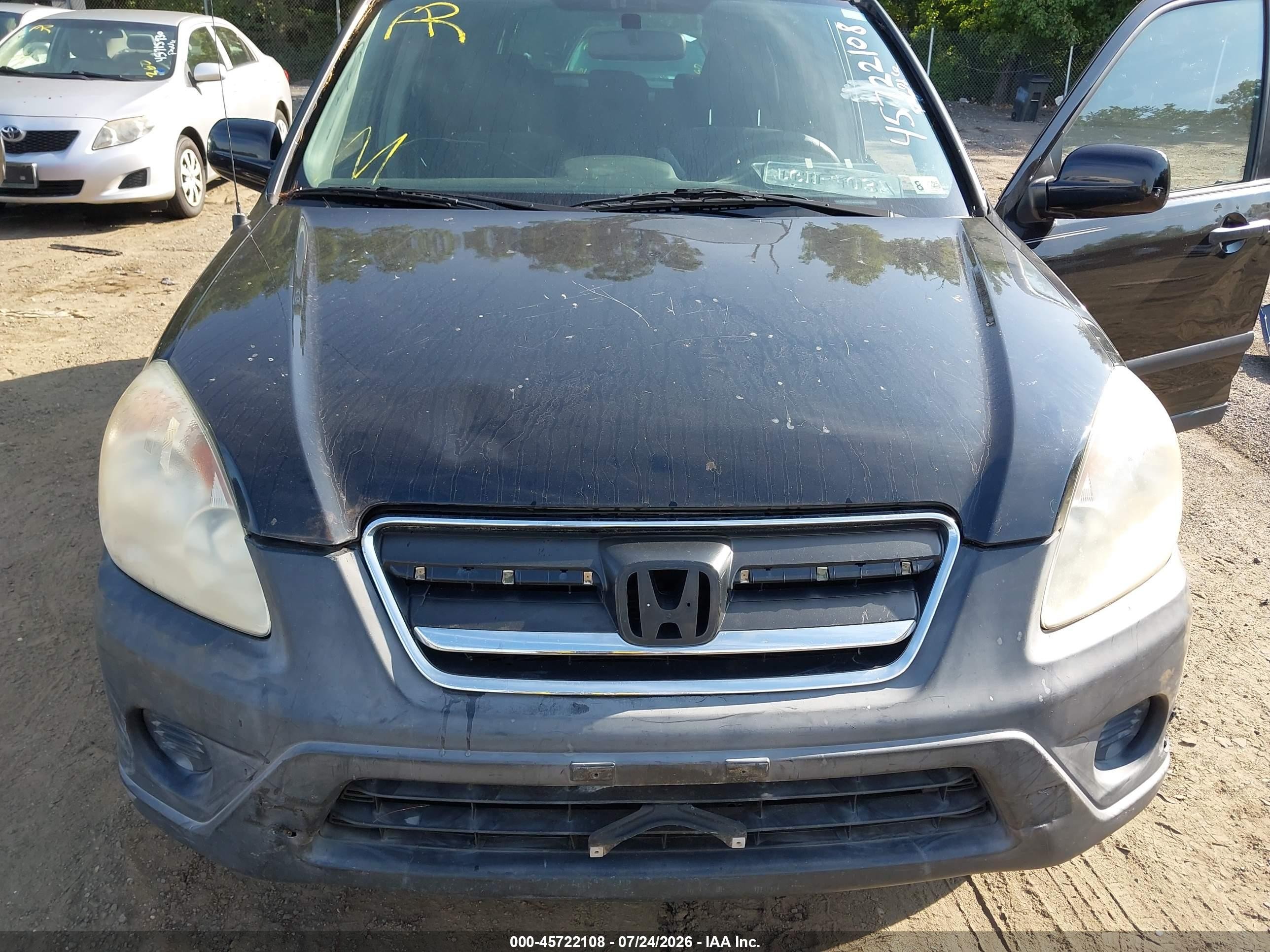 2006 Honda Cr-v Ex Black vin: SHSRD78806U400321