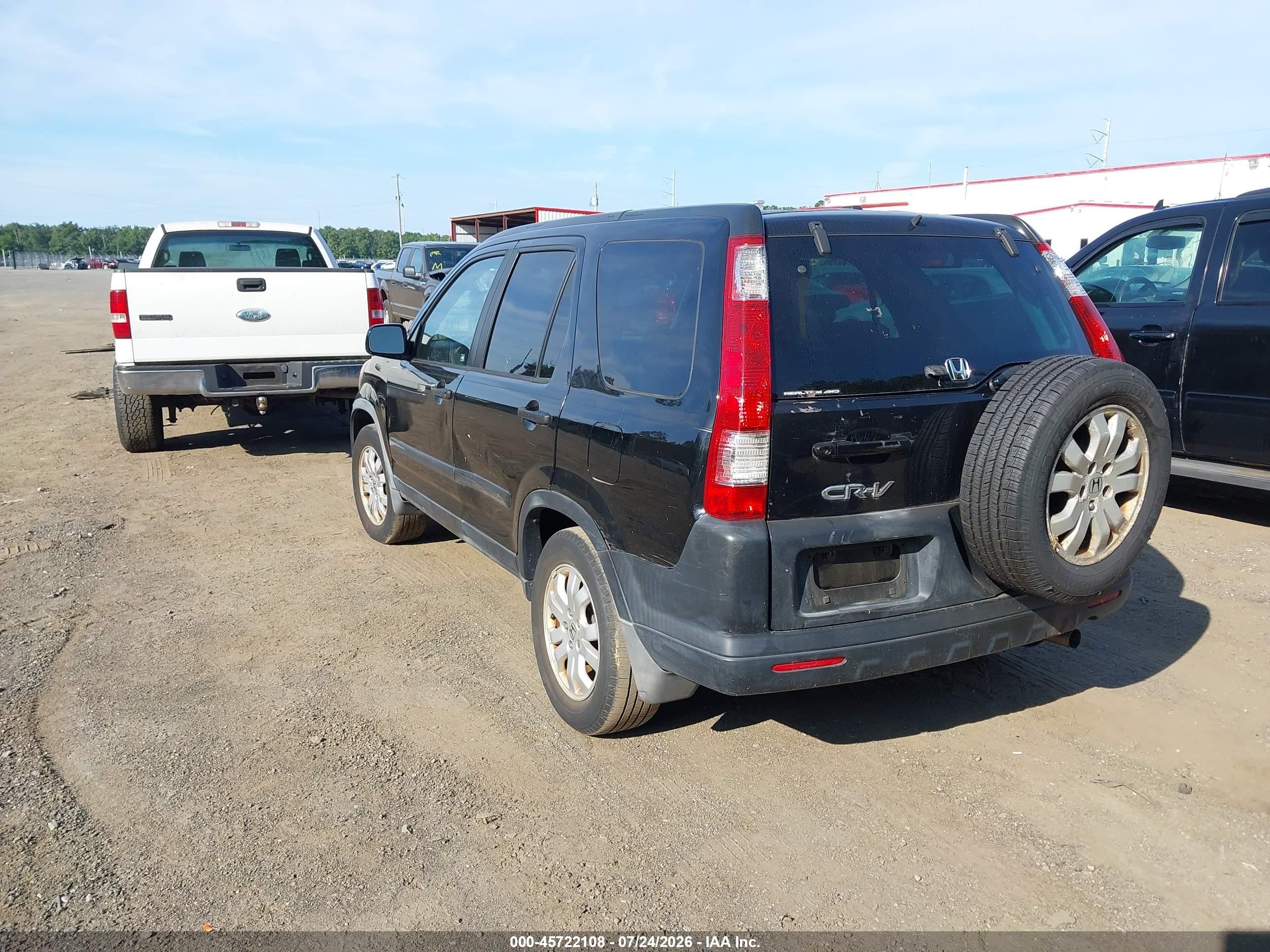 2006 Honda Cr-v Ex Black vin: SHSRD78806U400321
