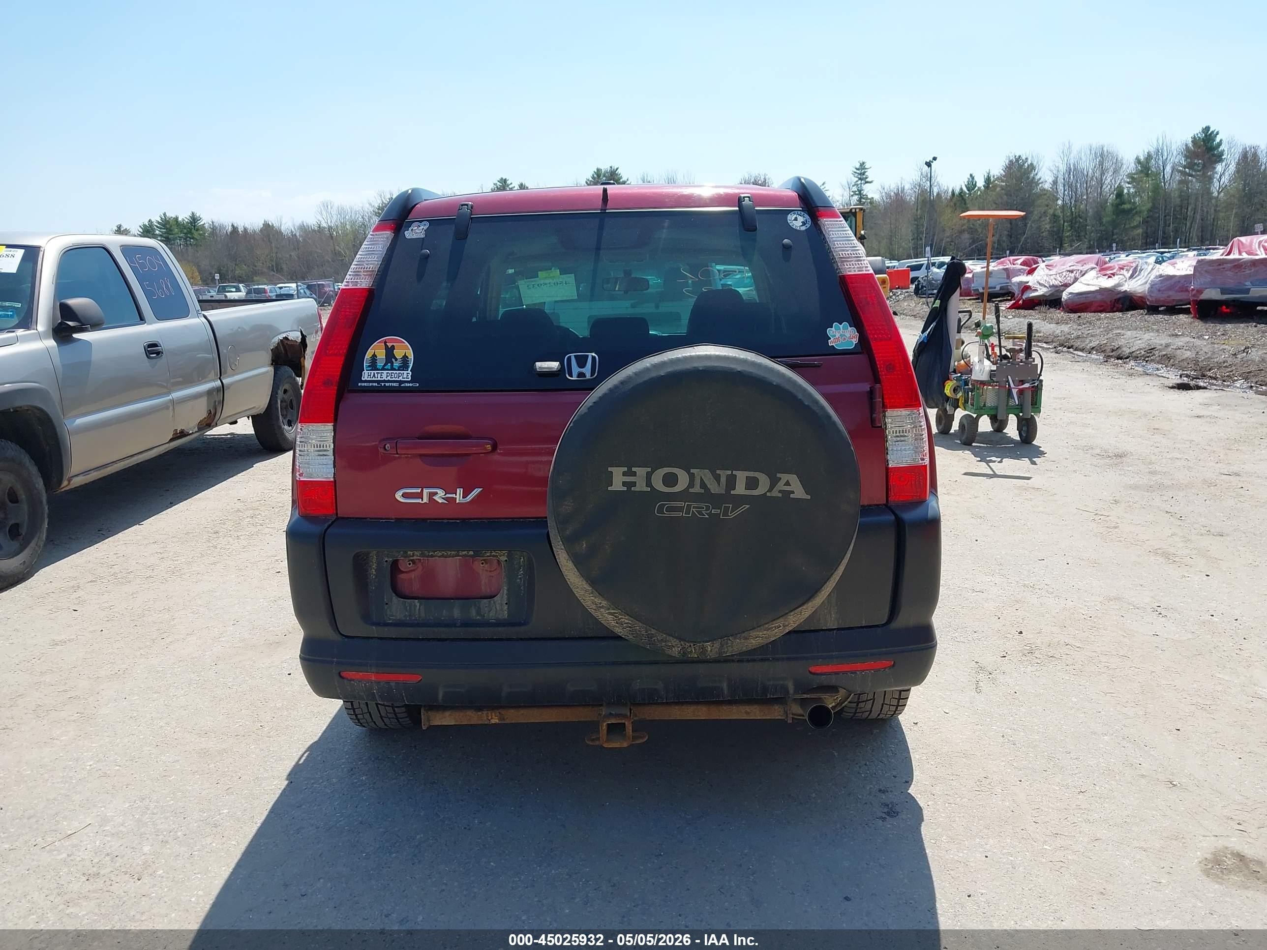 2006 Honda Cr-v Ex Темно-бордовый vin: SHSRD78806U443069