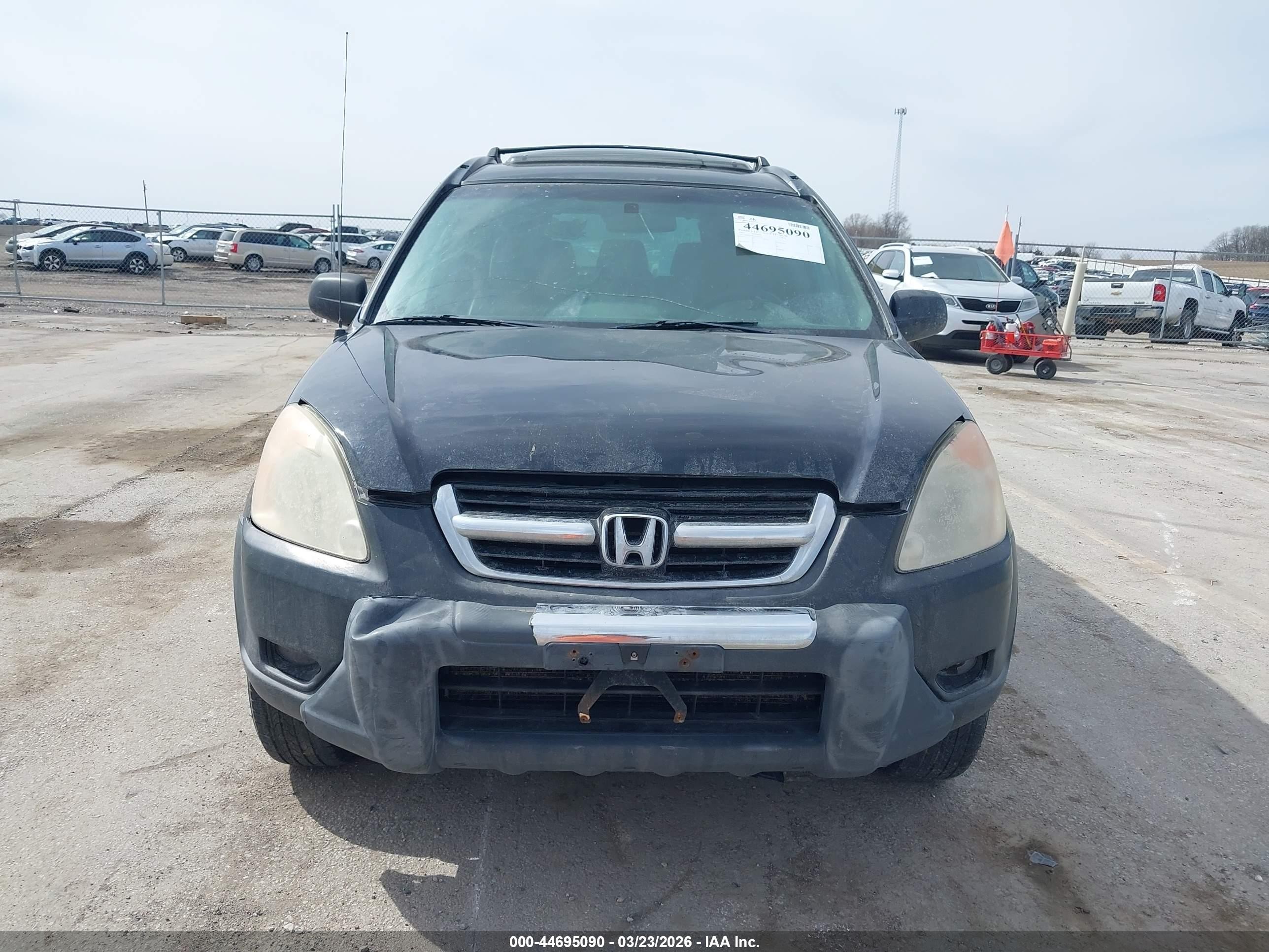 2002 Honda Cr-v Ex Black vin: SHSRD78812U001346