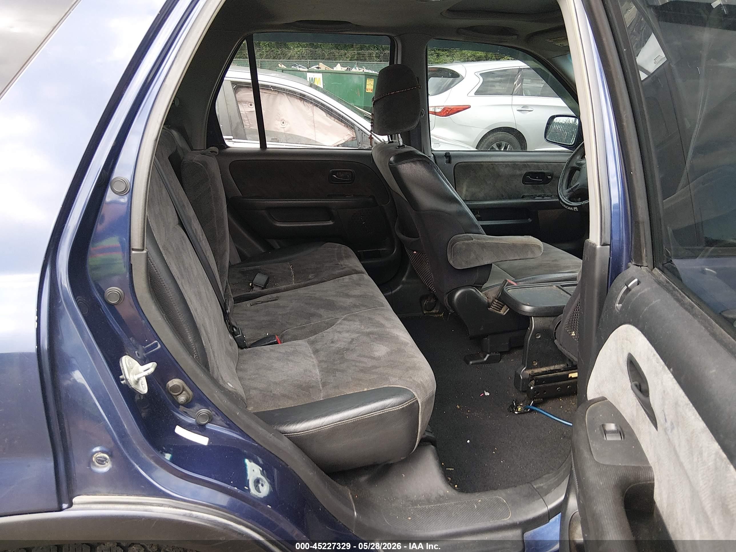 2002 Honda Cr-v Ex Blue vin: SHSRD78812U004702