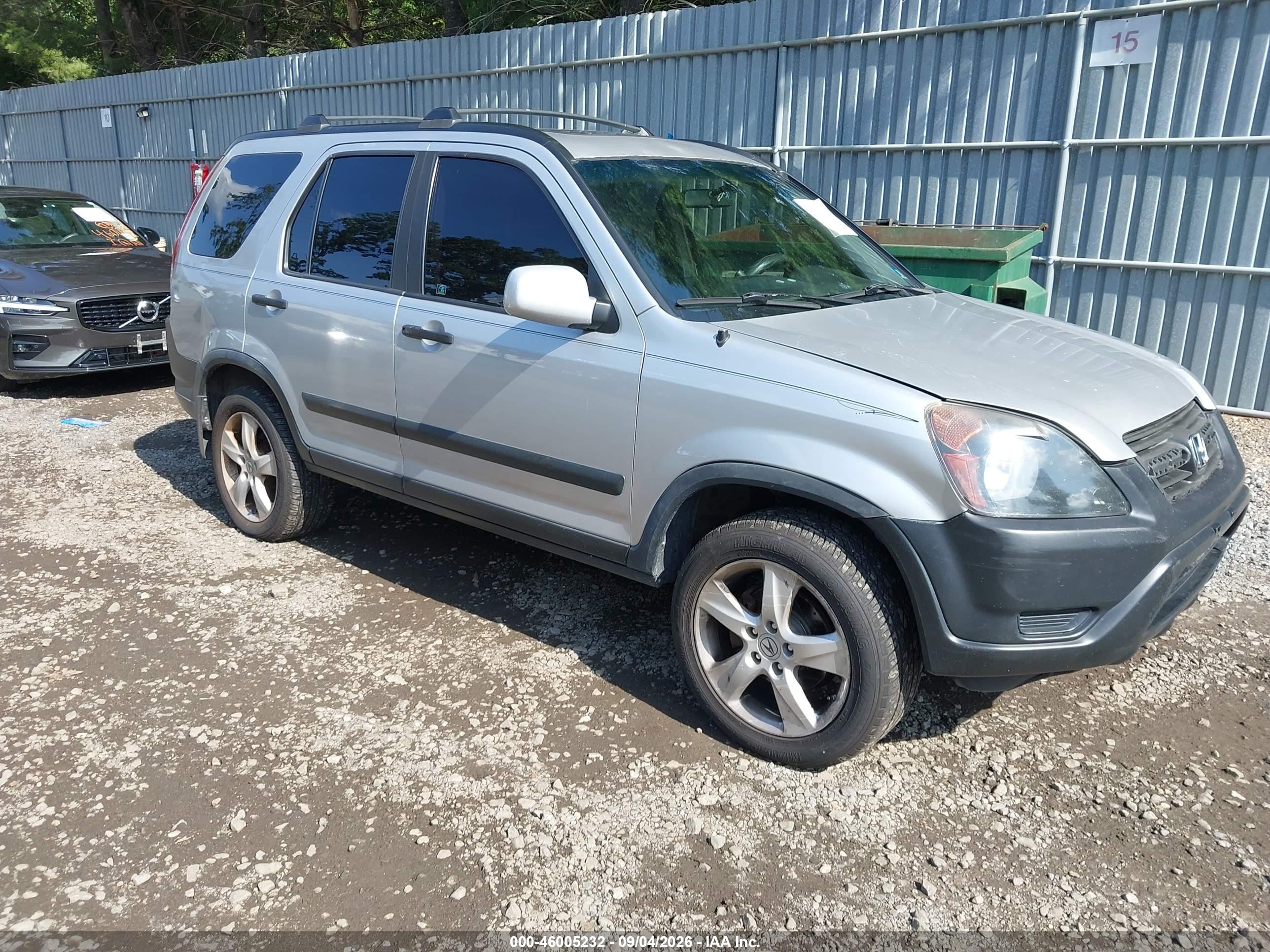 2002 Honda Cr-v Ex Silver vin: SHSRD78812U010872
