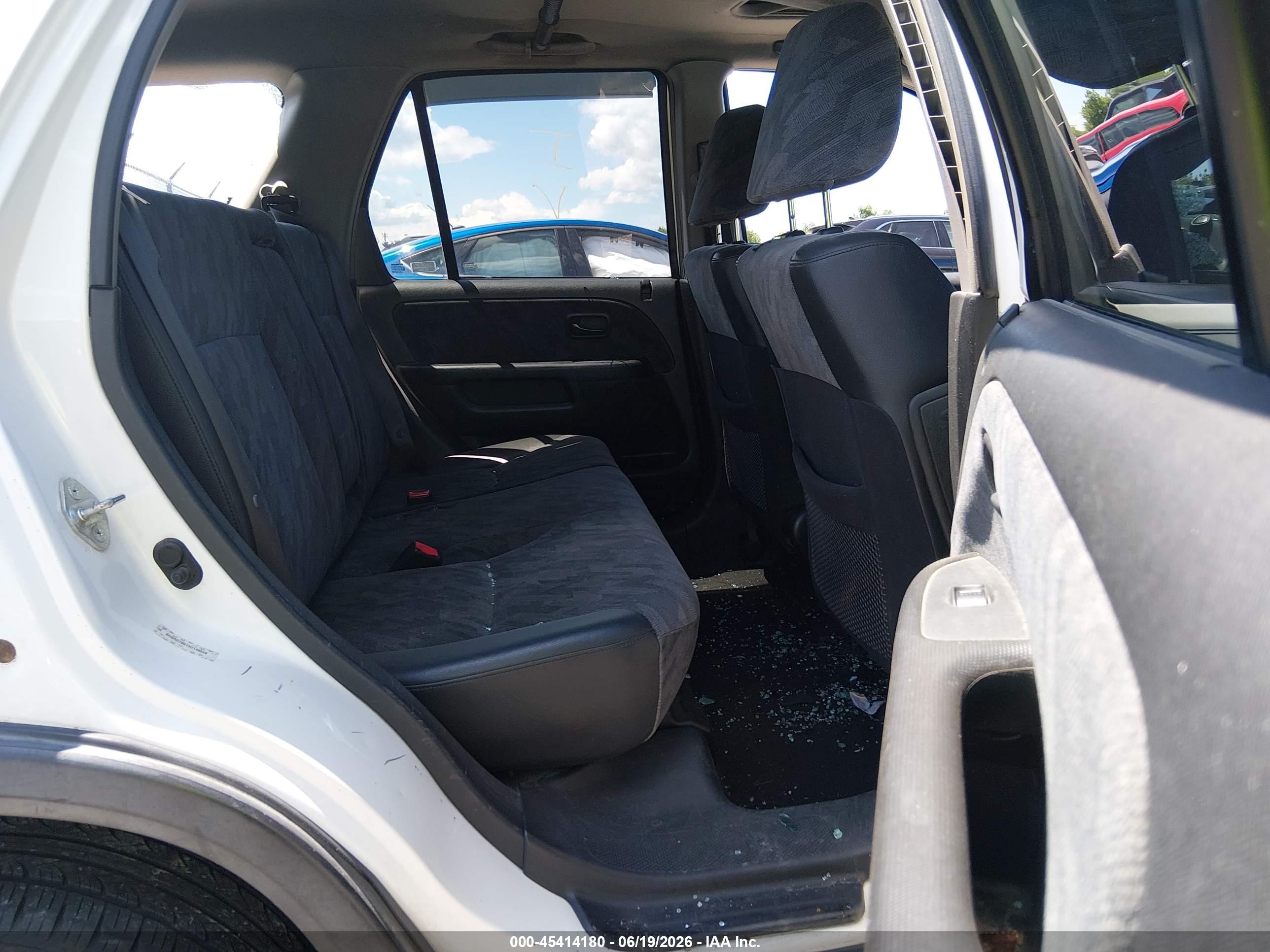 2003 Honda Cr-v Ex White vin: SHSRD78813U148526