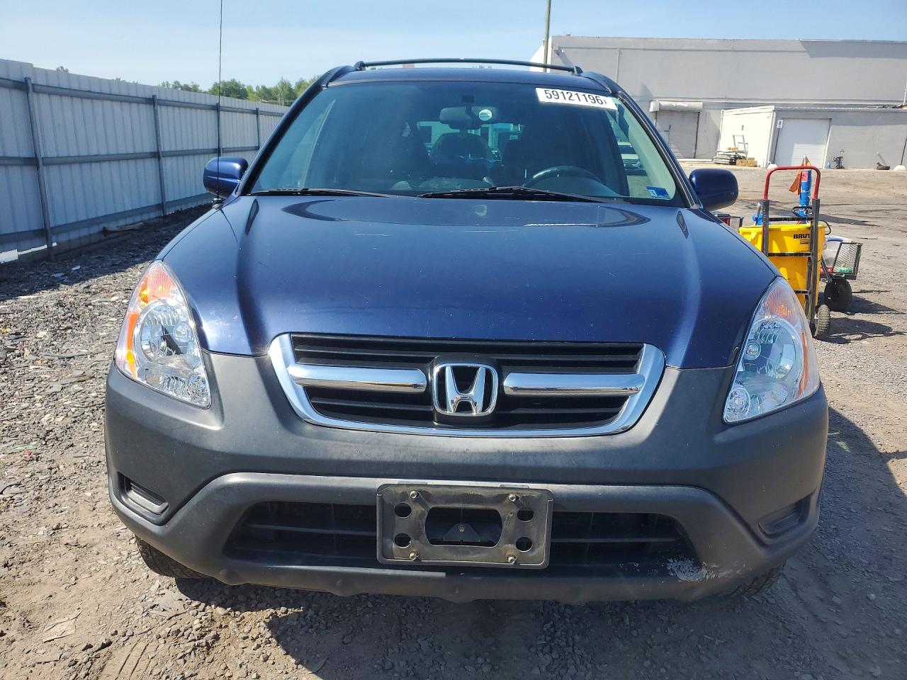 2003 Honda Cr-v Ex Blue vin: SHSRD78813U152351
