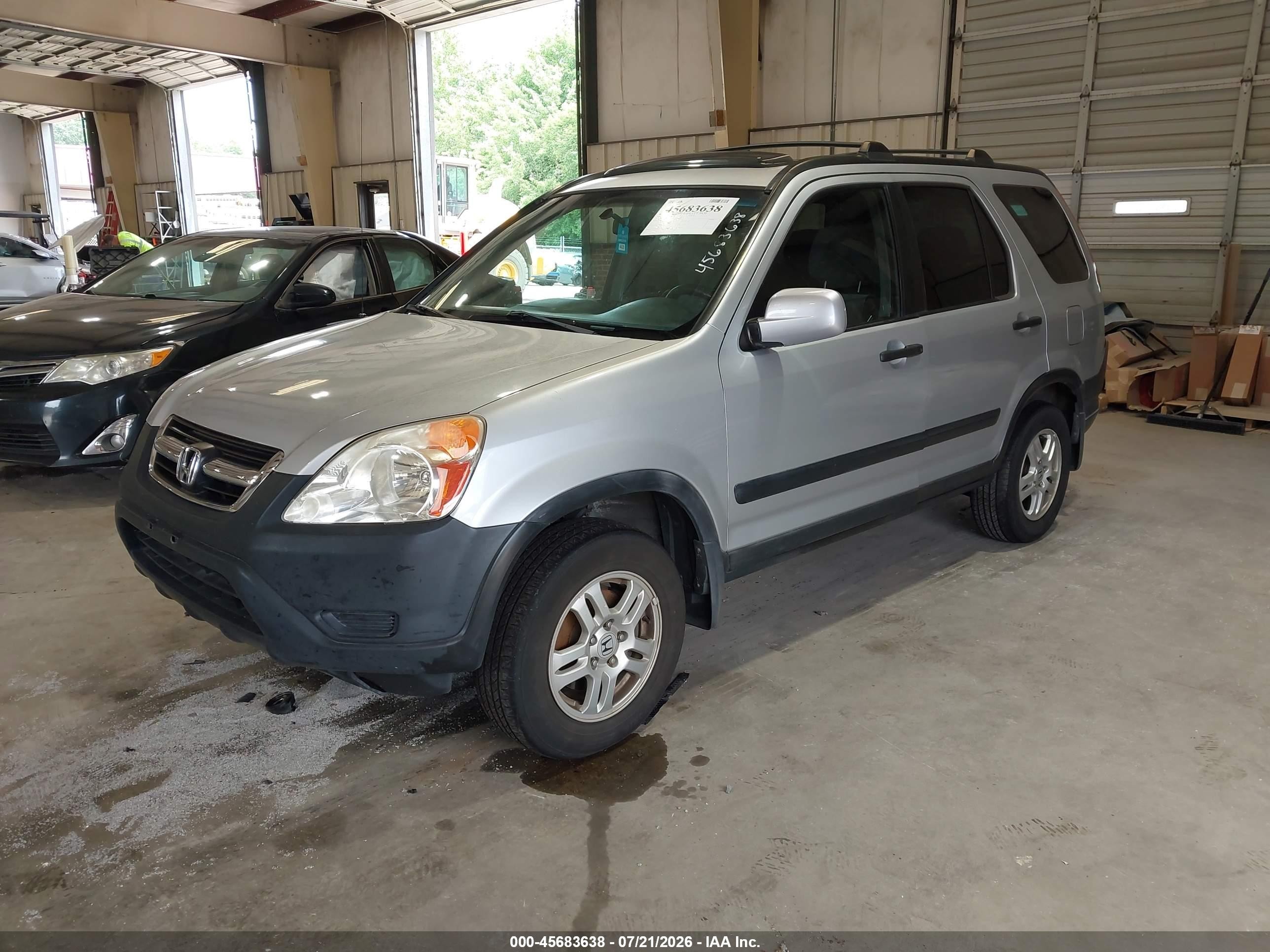 2003 Honda Cr-v Ex Silver vin: SHSRD78813U157100