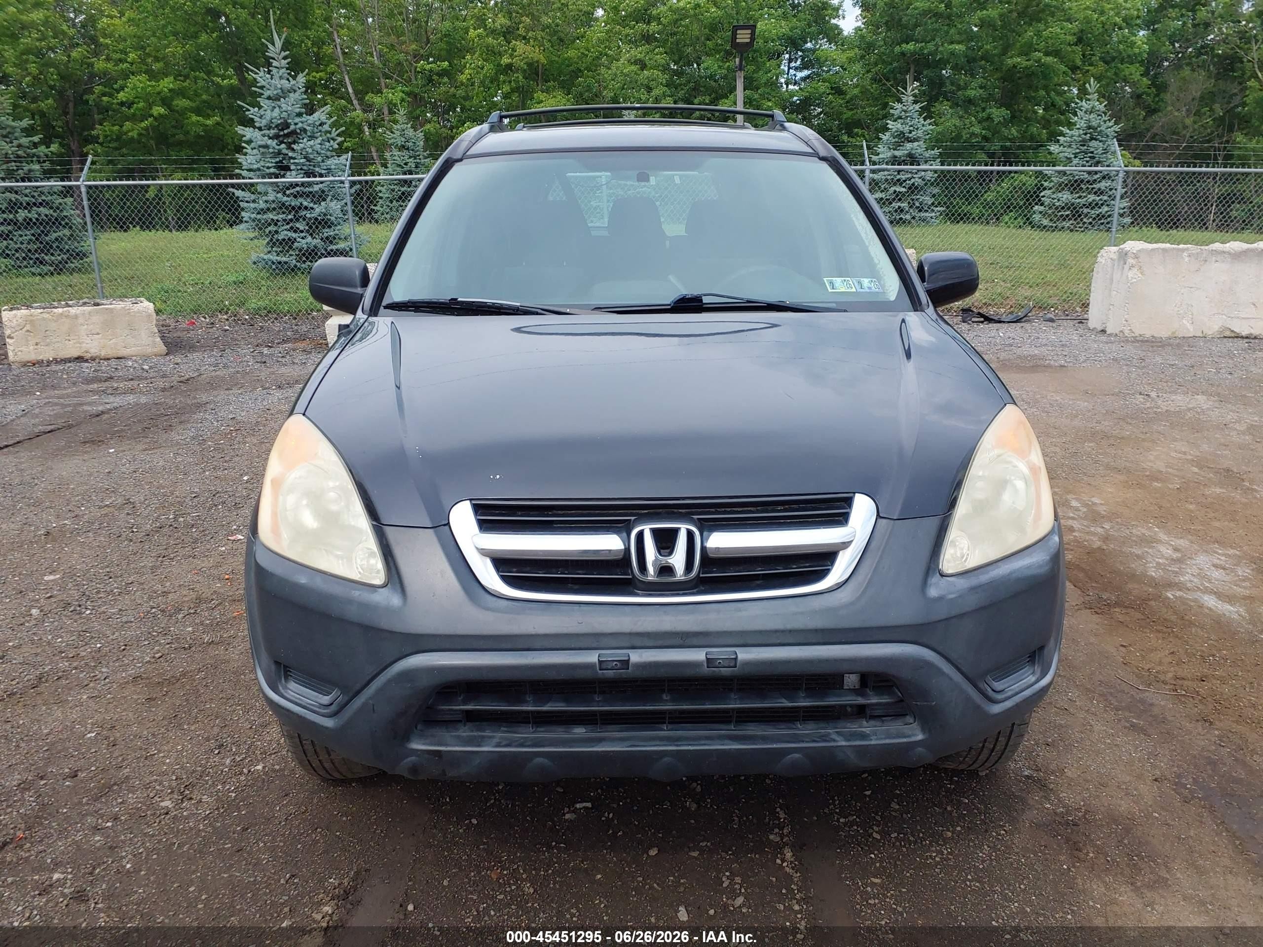 2004 Honda Cr-v Ex Black vin: SHSRD78814U201338